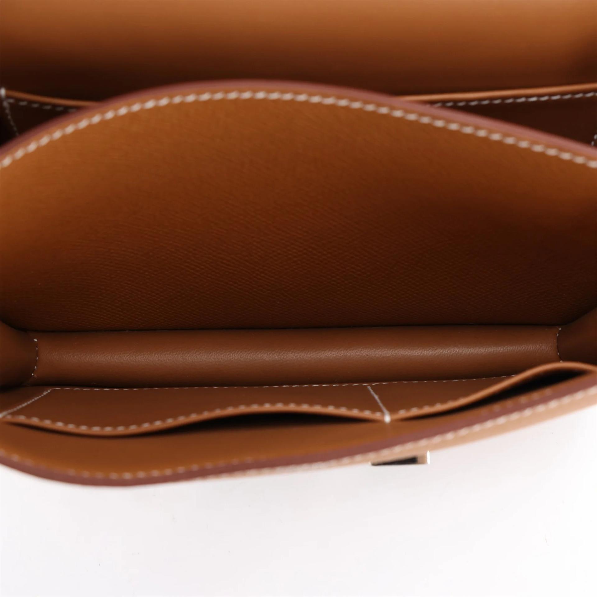 Brand New ( Rank N ) HERMÈS Constance Mini Gold (37) Epsom Palladium hardware G (2026) - 13
