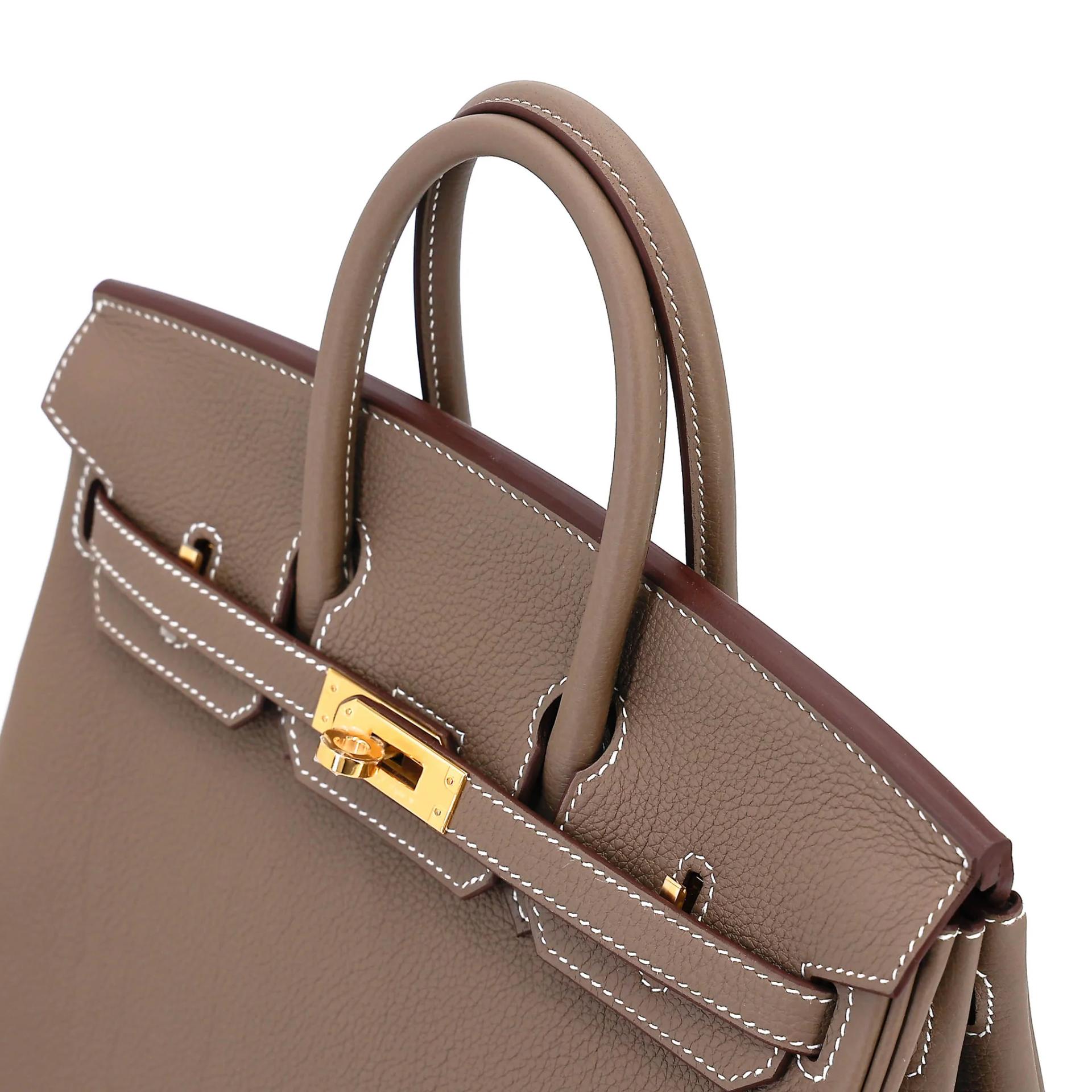 ランク N 新品 HERMÈS エルメス バーキン25 エトゥープ (18) トゴ ゴールド金具 G刻印 (2026) - 3