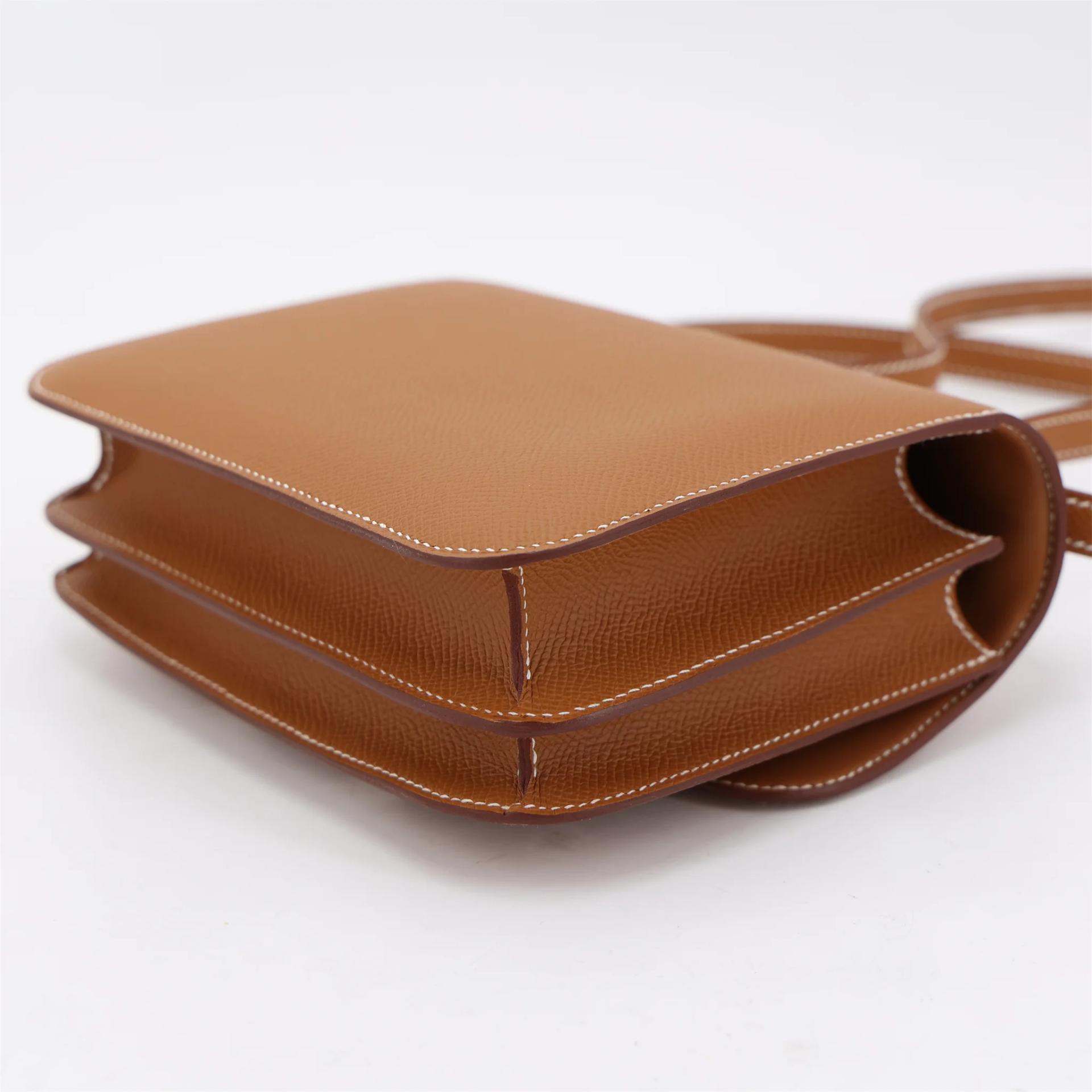 Brand New ( Rank N ) HERMÈS Constance Mini Gold (37) Epsom Palladium hardware G (2026) - 7
