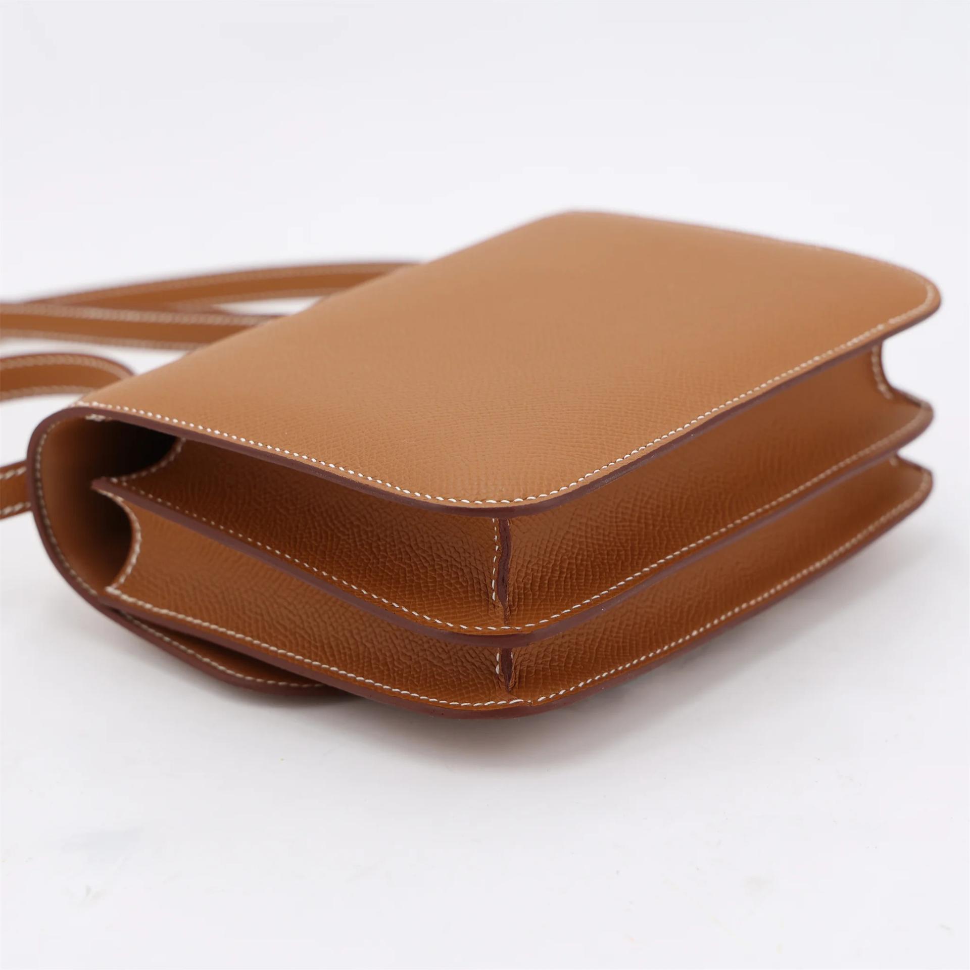 Brand New ( Rank N ) HERMÈS Constance Mini Gold (37) Epsom Palladium hardware G (2026) - 6