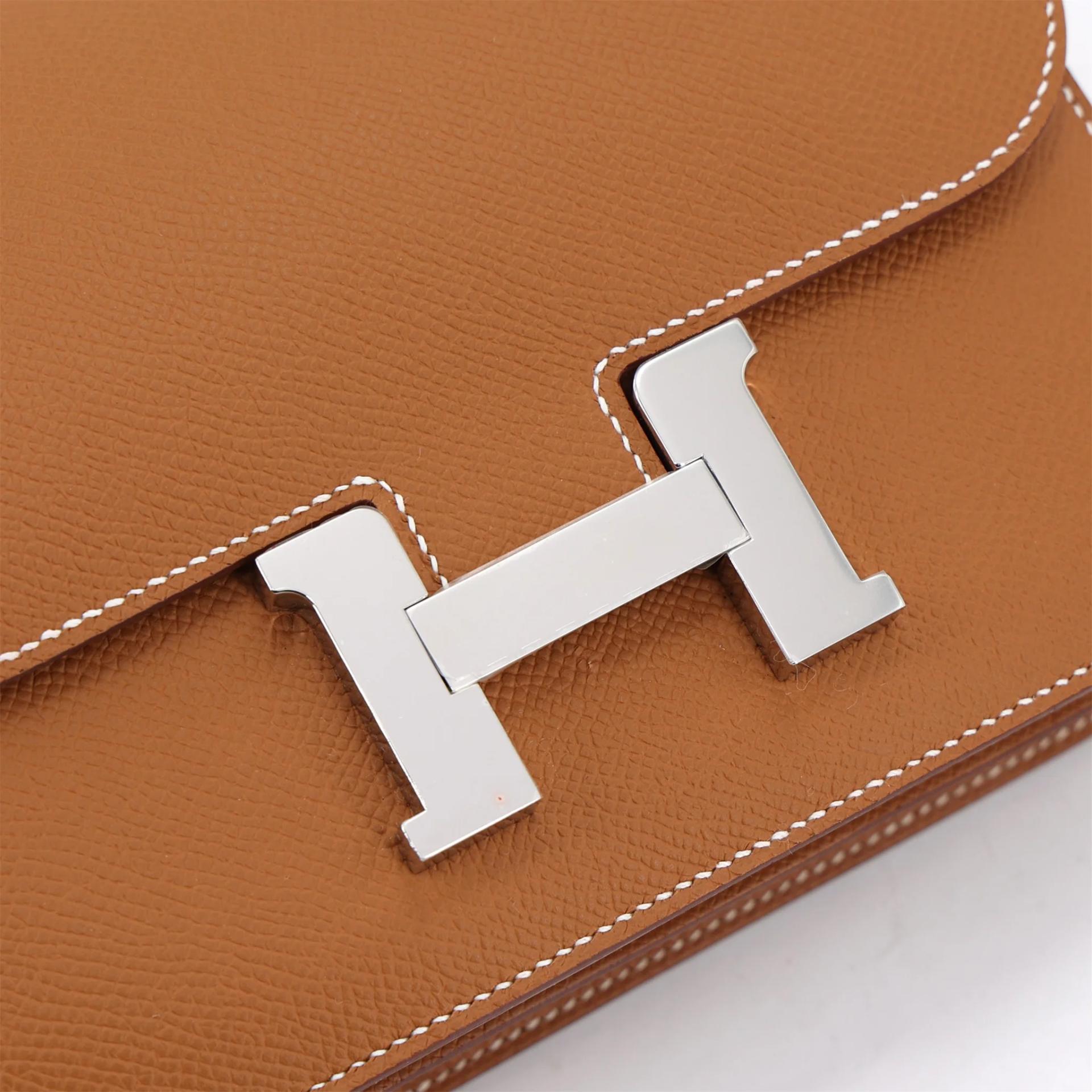 Brand New ( Rank N ) HERMÈS Constance Mini Gold (37) Epsom Palladium hardware G (2026) - 8