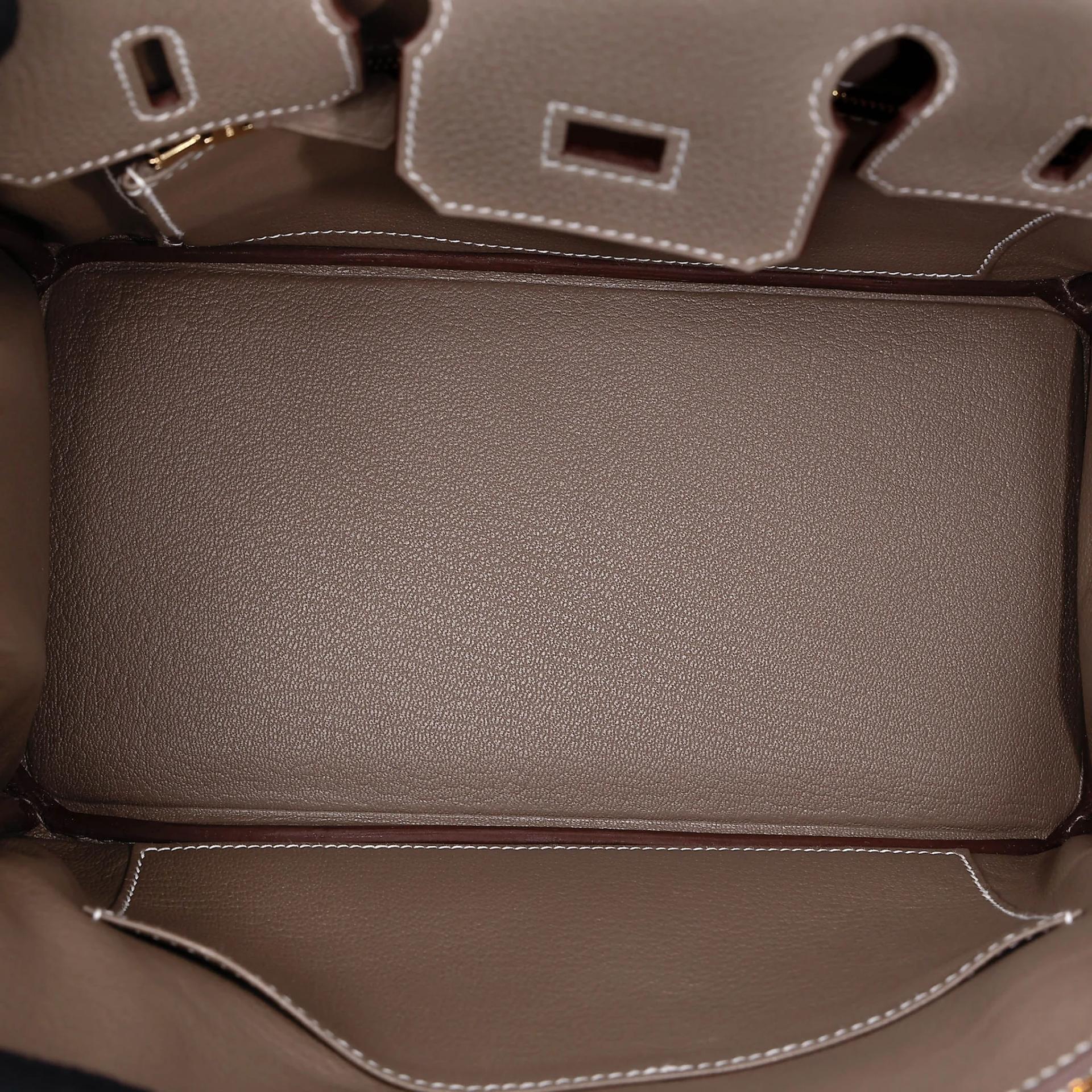 ランク N 新品 HERMÈS エルメス バーキン25 エトゥープ (18) トゴ ゴールド金具 G刻印 (2026) - 16