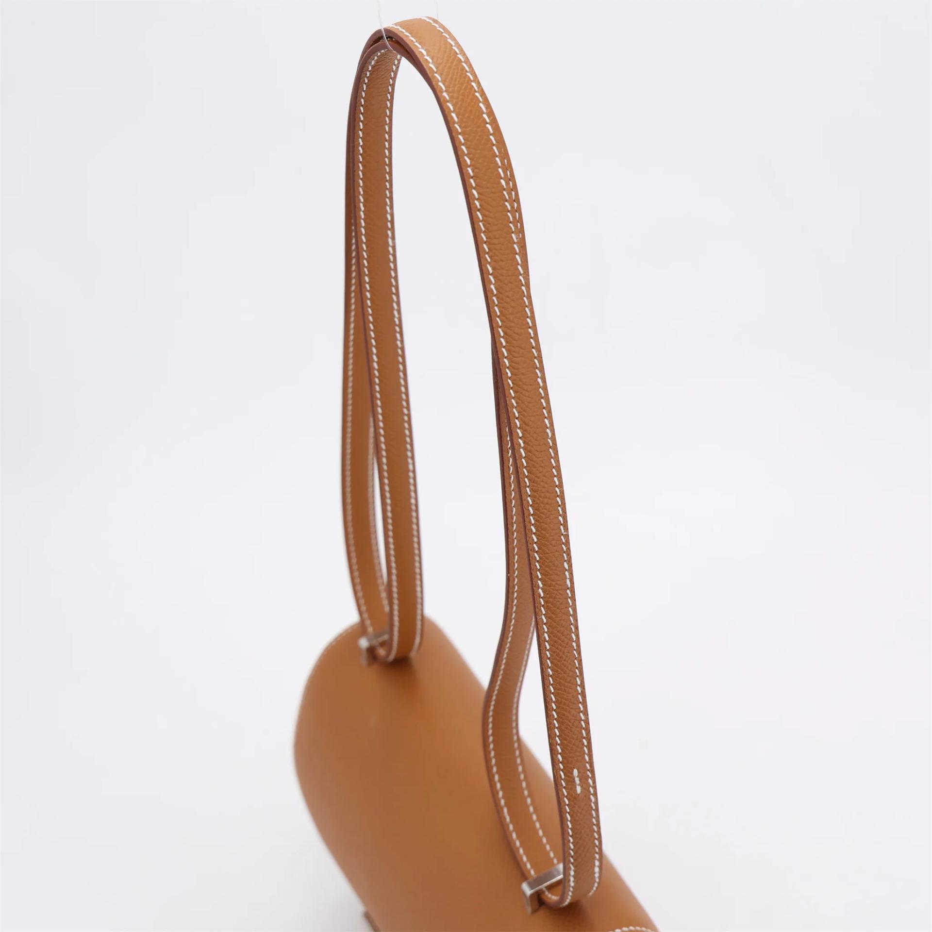 Brand New ( Rank N ) HERMÈS Constance Mini Gold (37) Epsom Palladium hardware G (2026) - 3