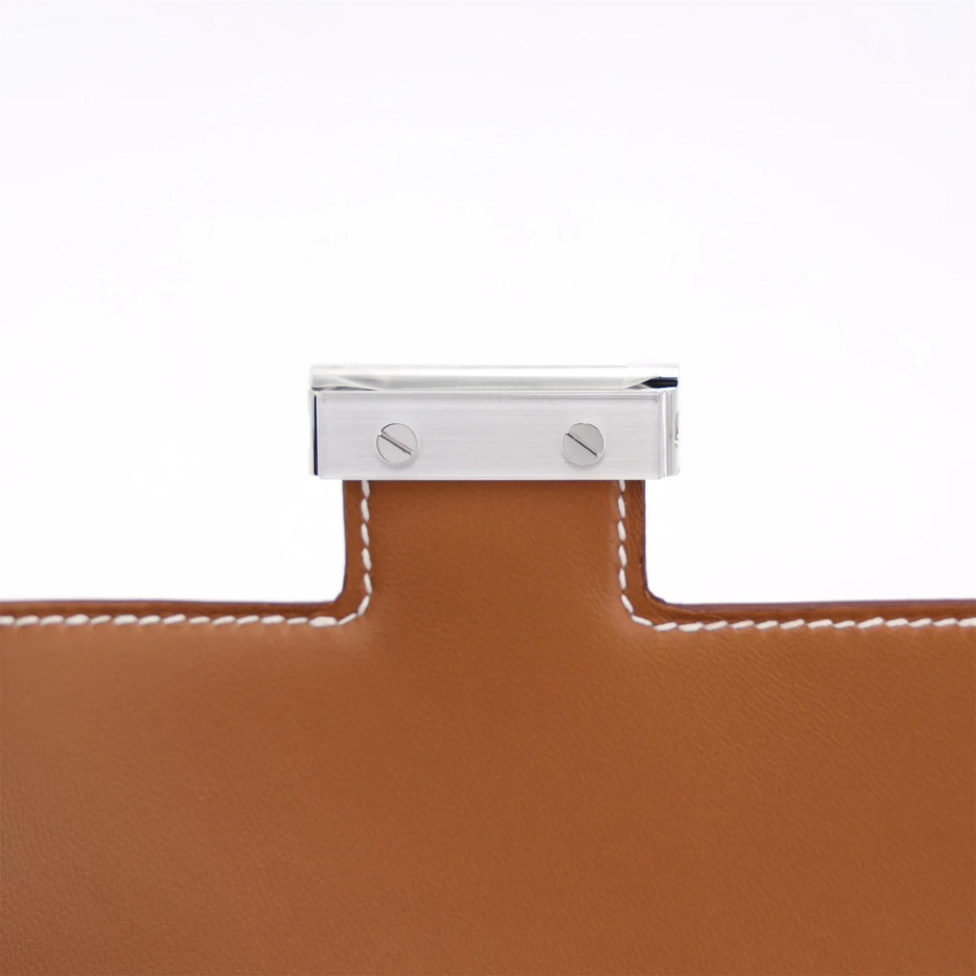 Brand New ( Rank N ) HERMÈS Constance Mini Gold (37) Epsom Palladium hardware G (2026) - 10