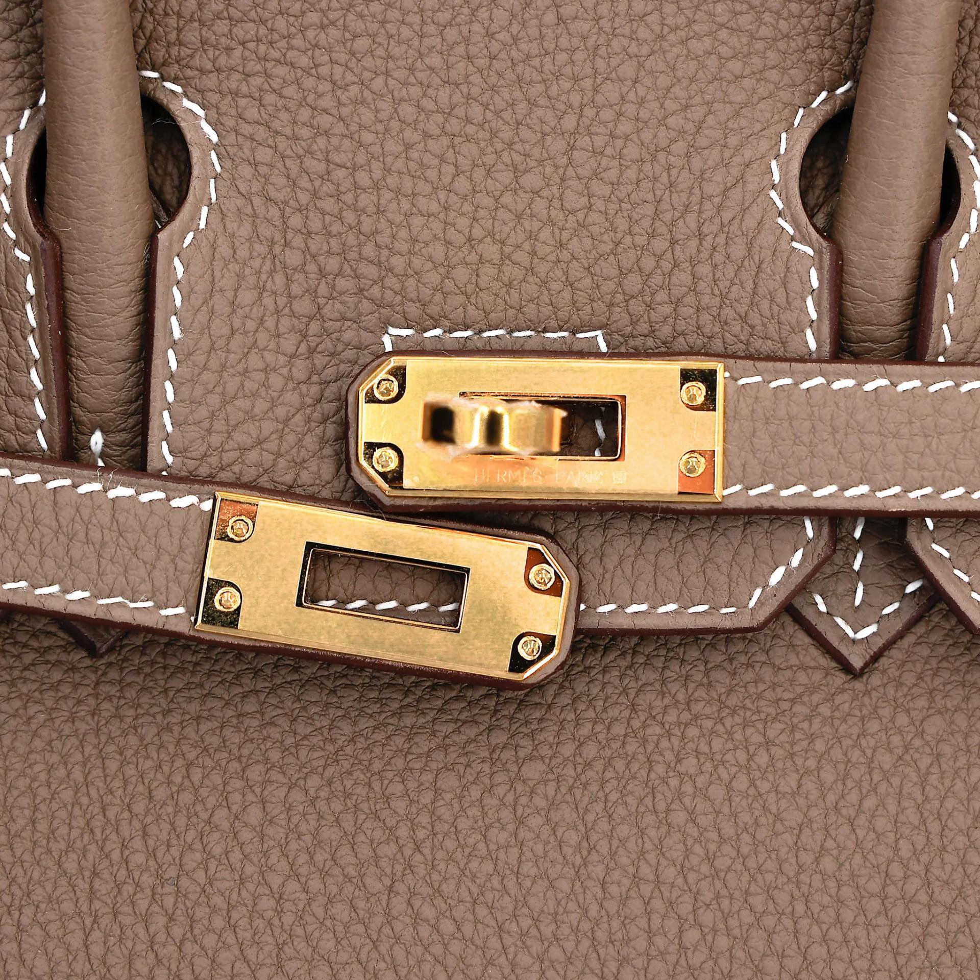 ランク N 新品 HERMÈS エルメス バーキン25 エトゥープ (18) トゴ ゴールド金具 G刻印 (2026) - 8