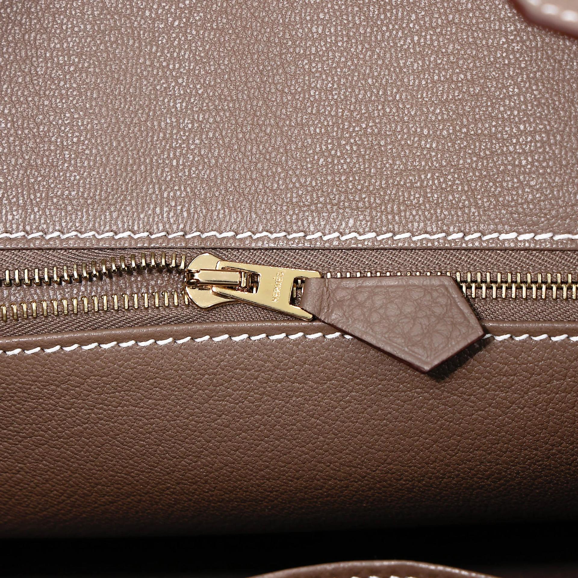 ランク N 新品 HERMÈS エルメス バーキン25 エトゥープ (18) トゴ ゴールド金具 G刻印 (2026) - 11