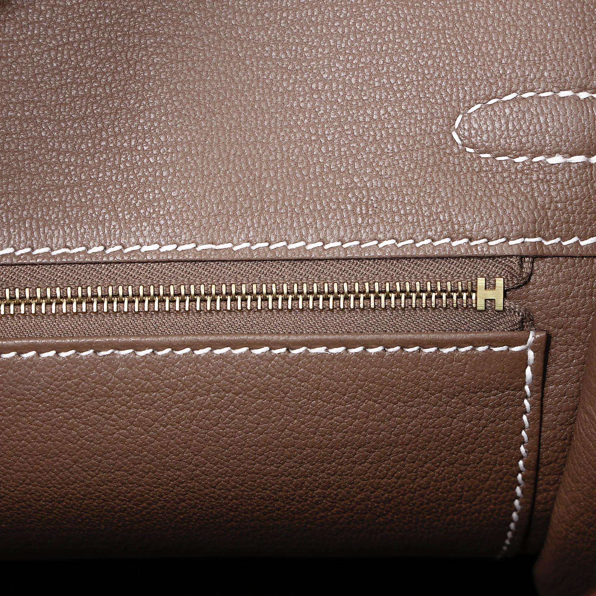 ランク N 新品 HERMÈS エルメス バーキン25 エトゥープ (18) トゴ ゴールド金具 G刻印 (2026) - 12