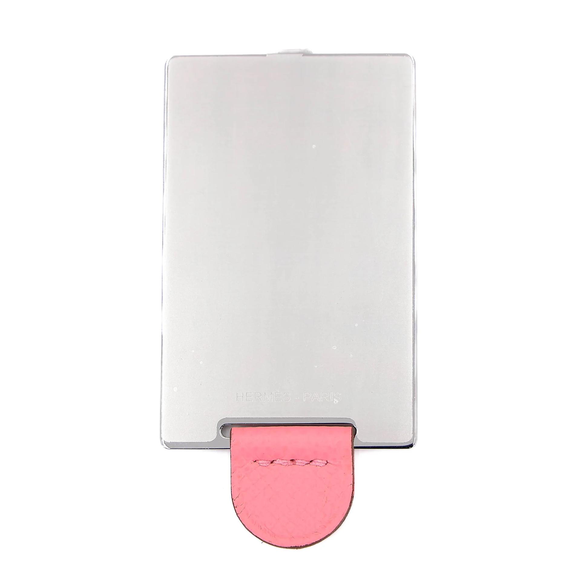 Very Good ( Rank A) HERMÈS Constance Mini 19 Mirror Rose Confetti (1Q) Epsom Palladium hardware B (2023) - 27