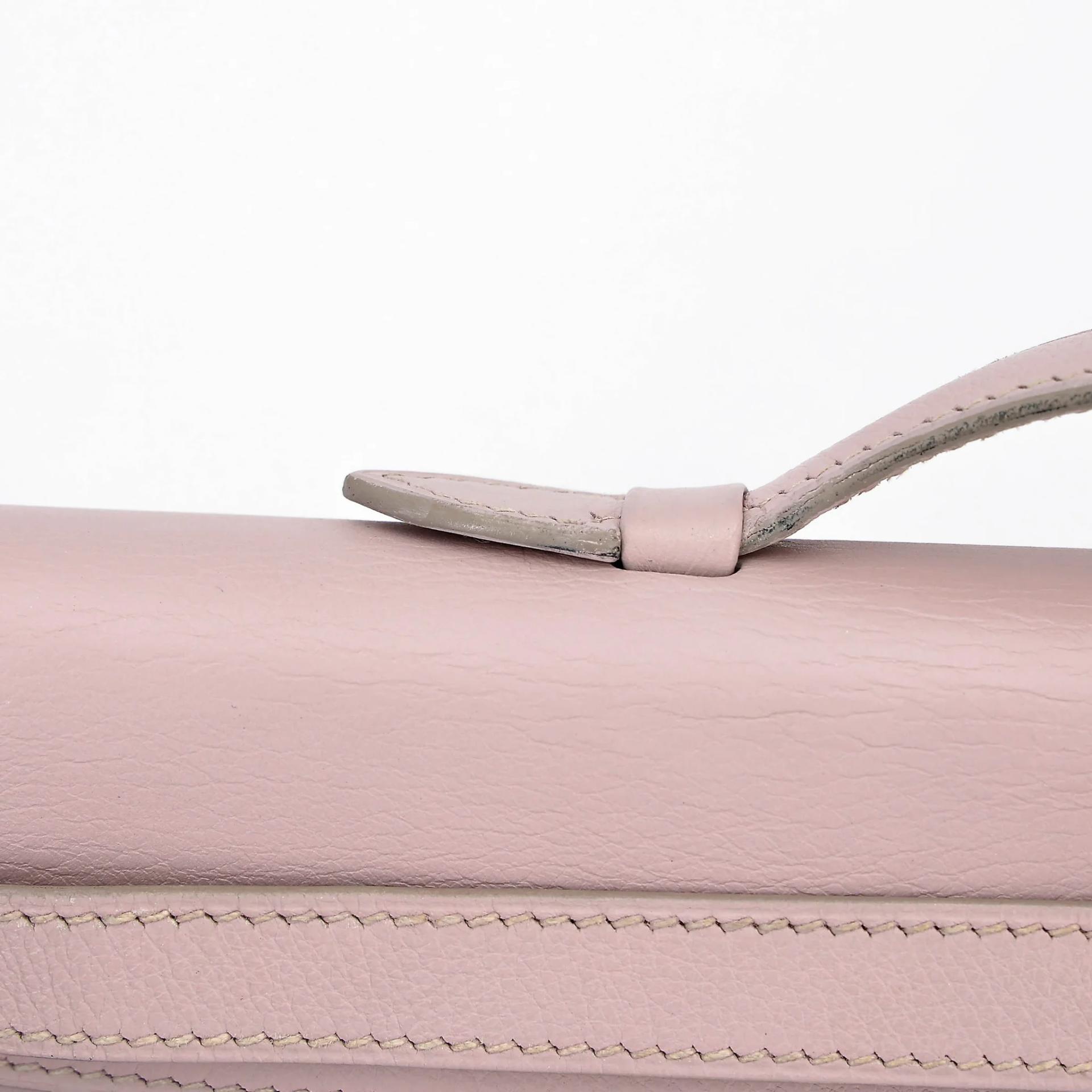 ランク A HERMÈS エルメス ケリー・ロング ローズドラジェ (5U) スイフト シルバー金具 □K刻印 (2007) - 8