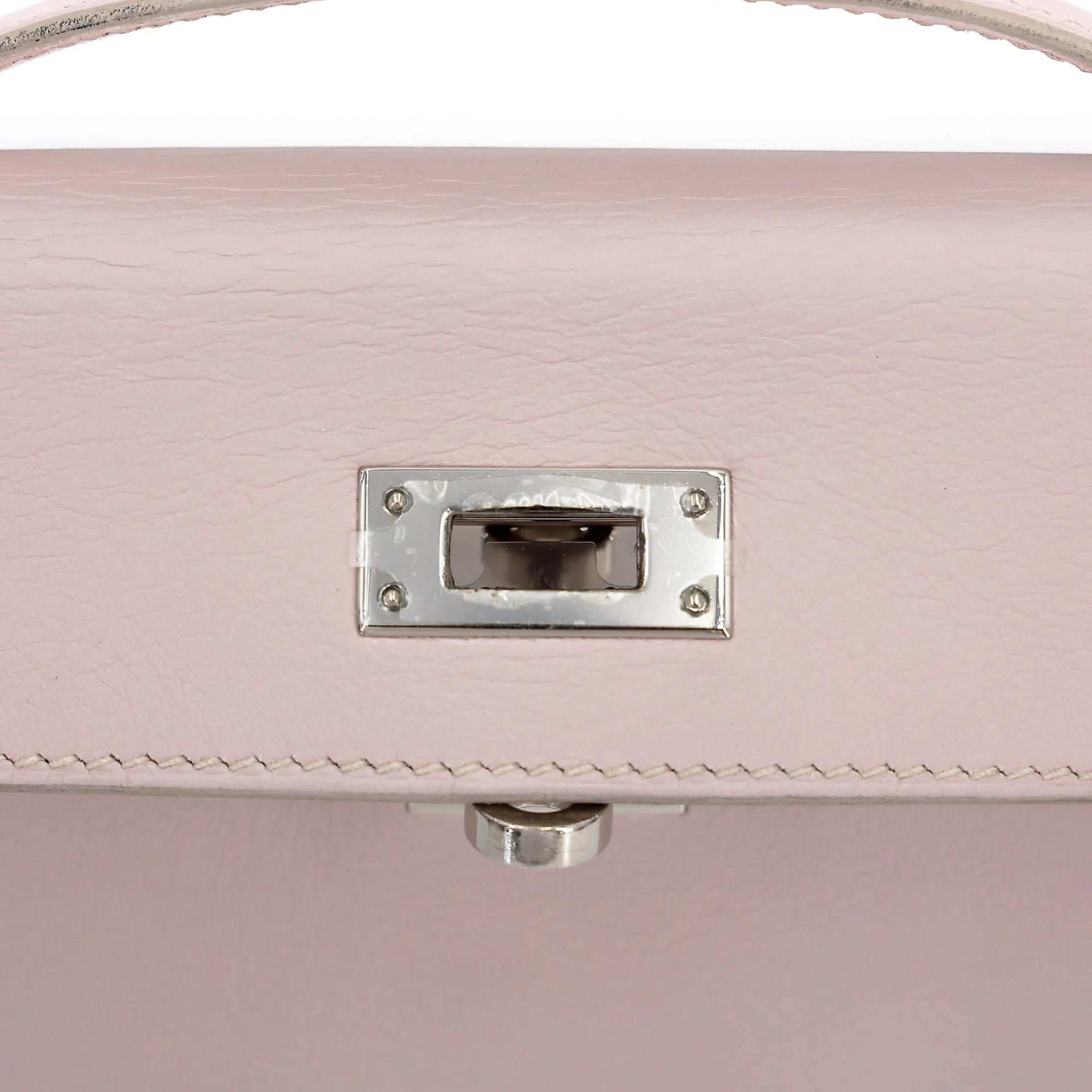 ランク A HERMÈS エルメス ケリー・ロング ローズドラジェ (5U) スイフト シルバー金具 □K刻印 (2007) - 22