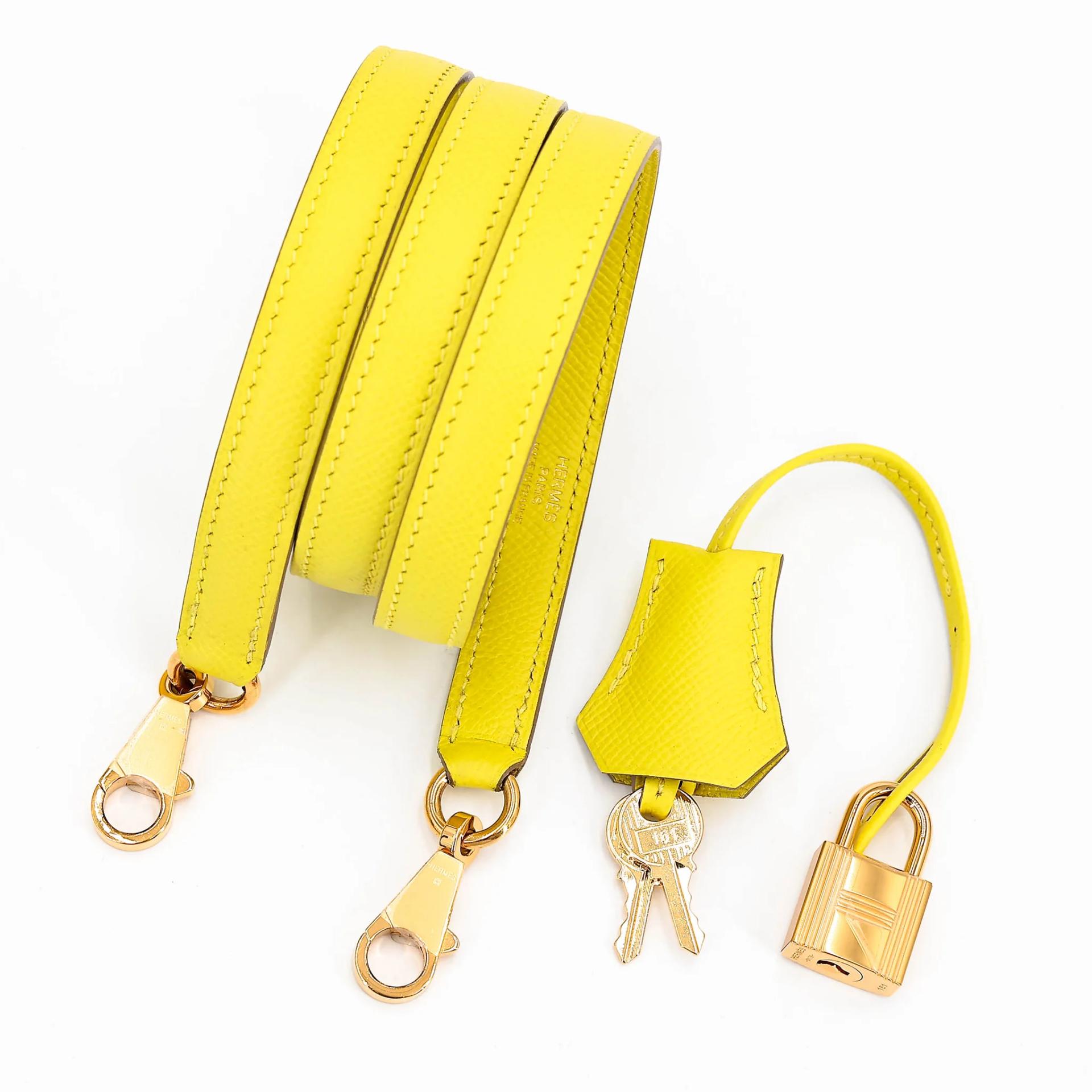 ランク SA HERMÈS エルメス ケリー25 セリエ ライム (9R) エプソン ゴールド金具 C刻印 (2018) - 21