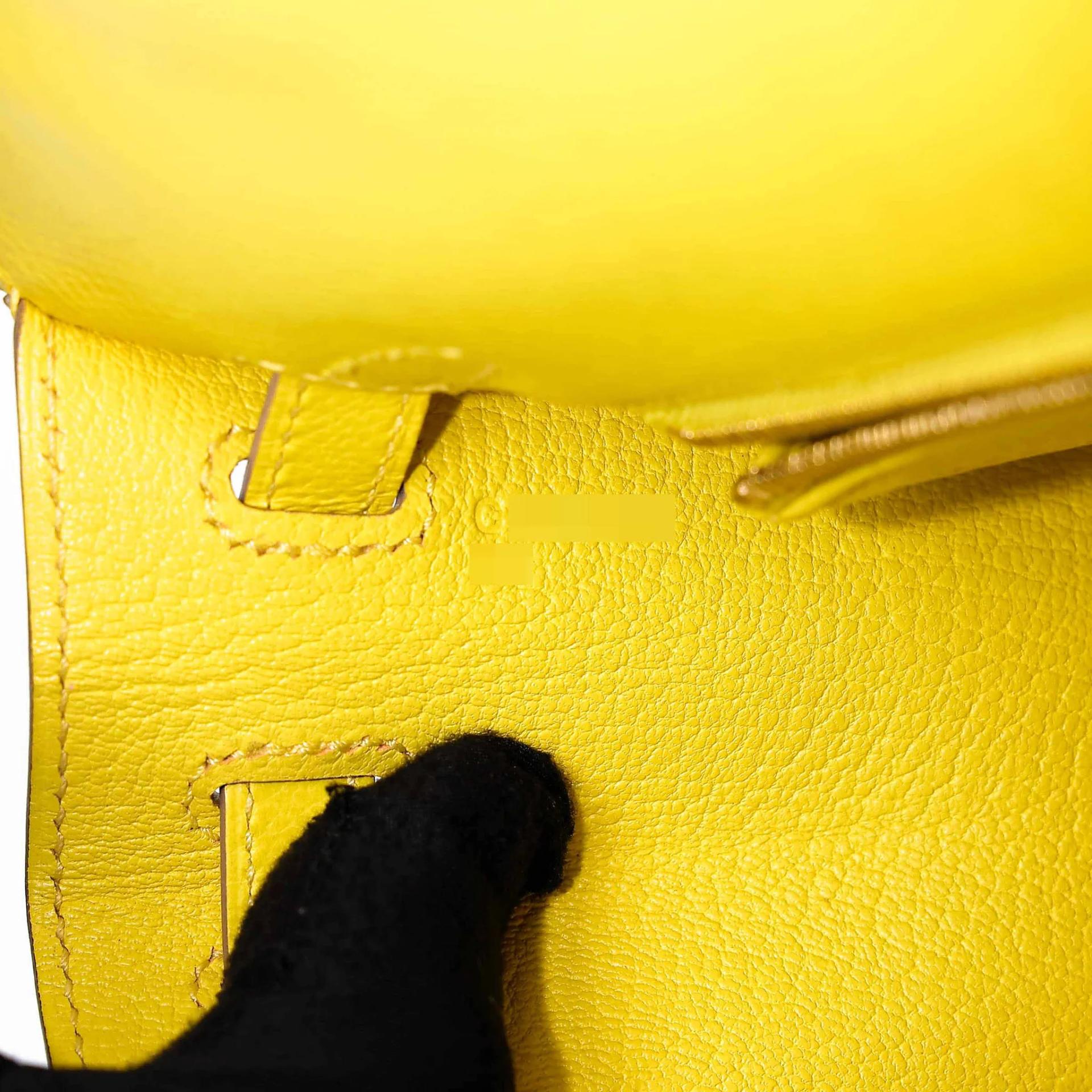 ランク SA HERMÈS エルメス ケリー25 セリエ ライム (9R) エプソン ゴールド金具 C刻印 (2018) - 17