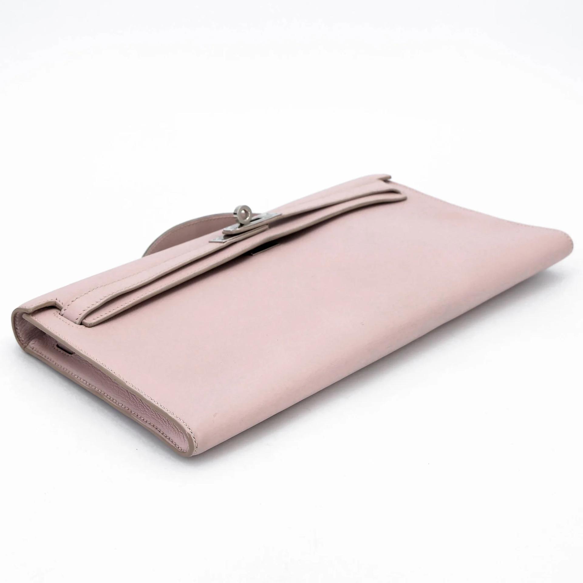 ランク A HERMÈS エルメス ケリー・ロング ローズドラジェ (5U) スイフト シルバー金具 □K刻印 (2007) - 10