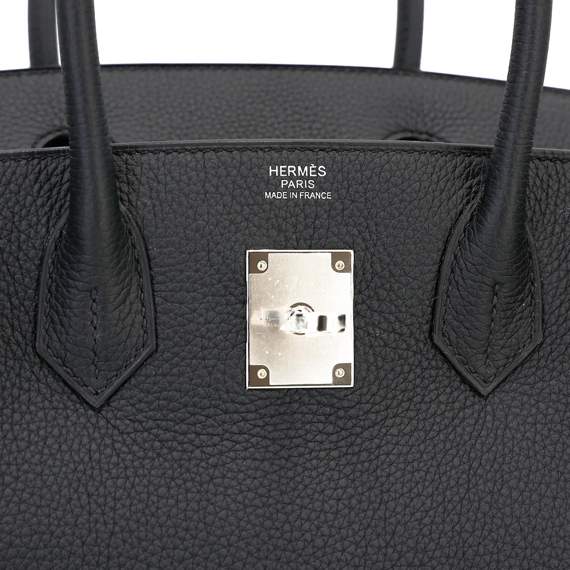 全新 HERMÈS 愛馬仕 Birkin 30 89 黑色 Noir (Black) Togo小牛皮 銀扣 G刻 2026年 - 10