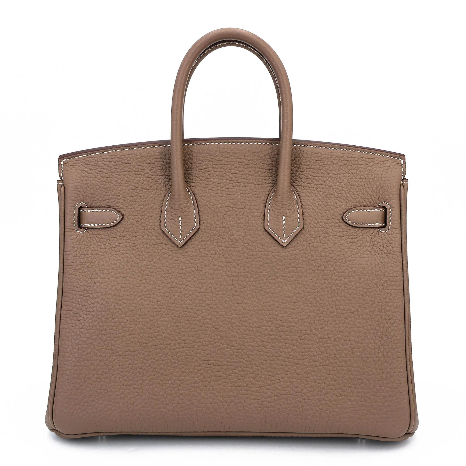 SA超美品 HERMÈS 愛馬仕 Birkin 25 18 大象灰 Etoupe Togo小牛皮 銀扣 Z刻 2021年 - 2