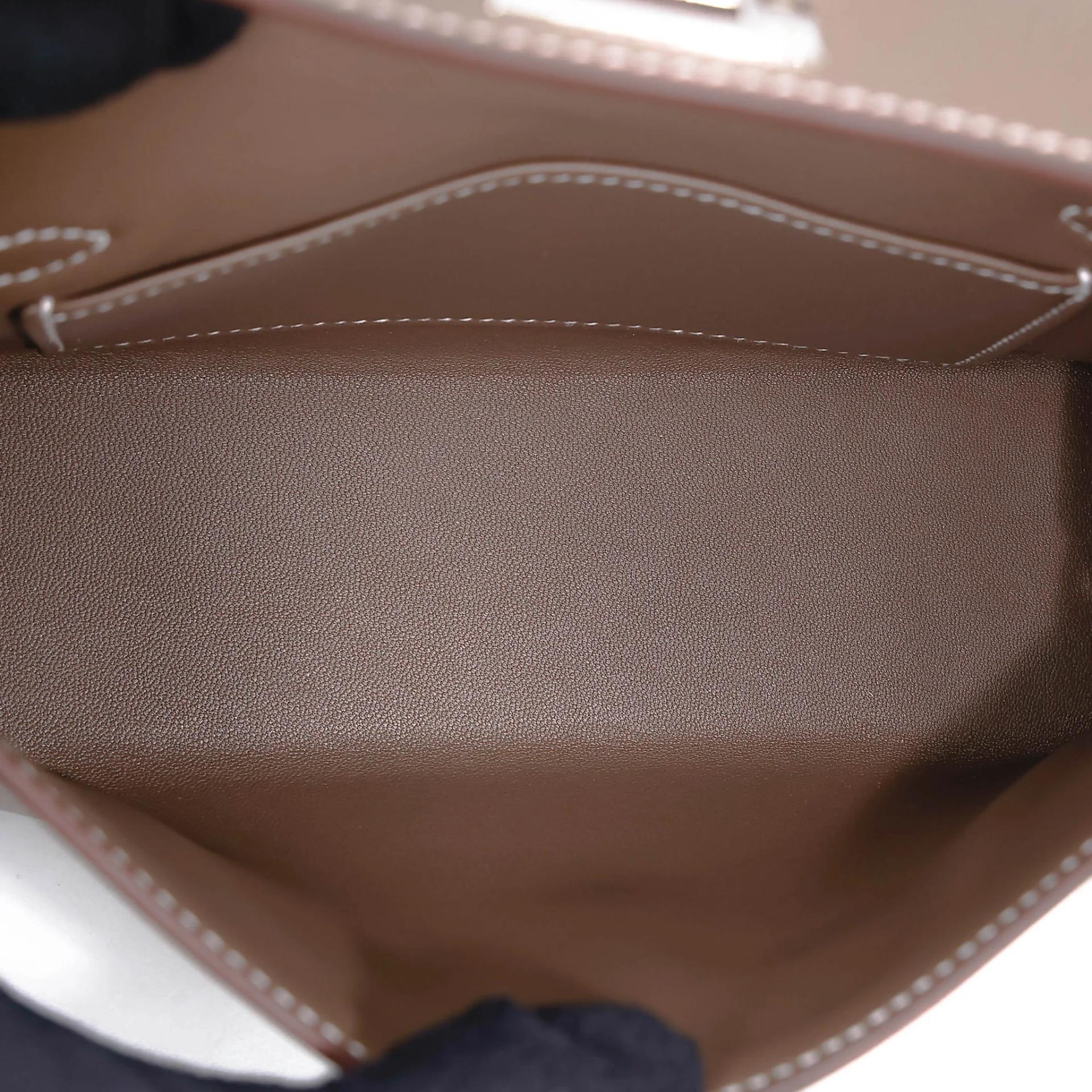 全新 HERMÈS 愛馬仕 Mini Kelly 二代 18 大象灰 Etoupe Epsom牛皮 銀扣 G刻 2026年 - 17