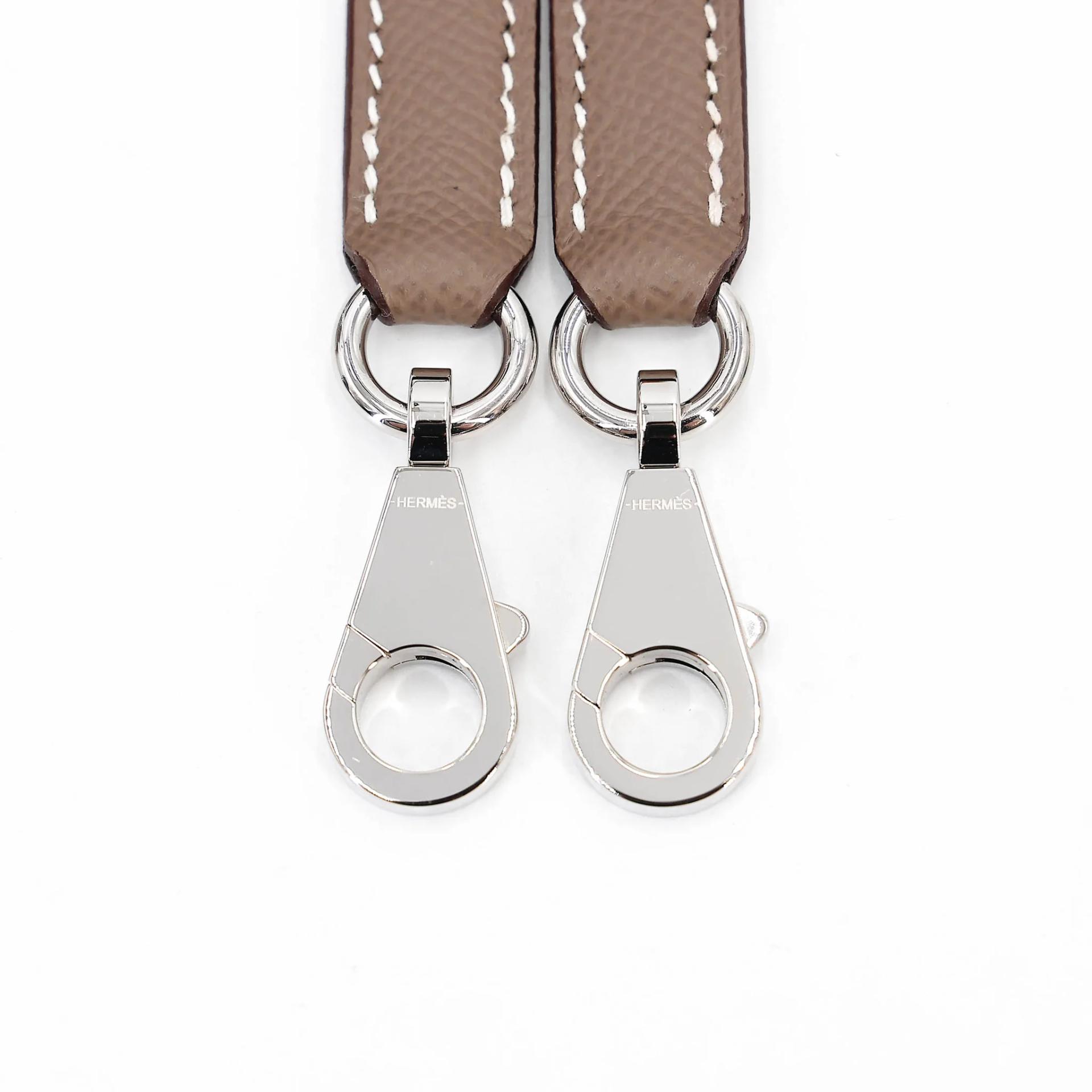 未使用保存品 HERMÈS 愛馬仕 Kelly 28 外縫 18 大象灰 Etoupe Epsom牛皮 銀扣 Y刻 2020年 - 23