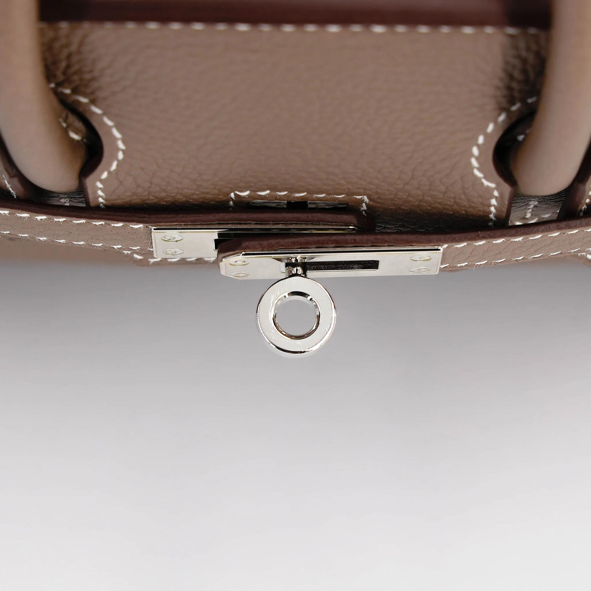 SA超美品 HERMÈS 愛馬仕 Birkin 25 18 大象灰 Etoupe Togo小牛皮 銀扣 Z刻 2021年 - 9