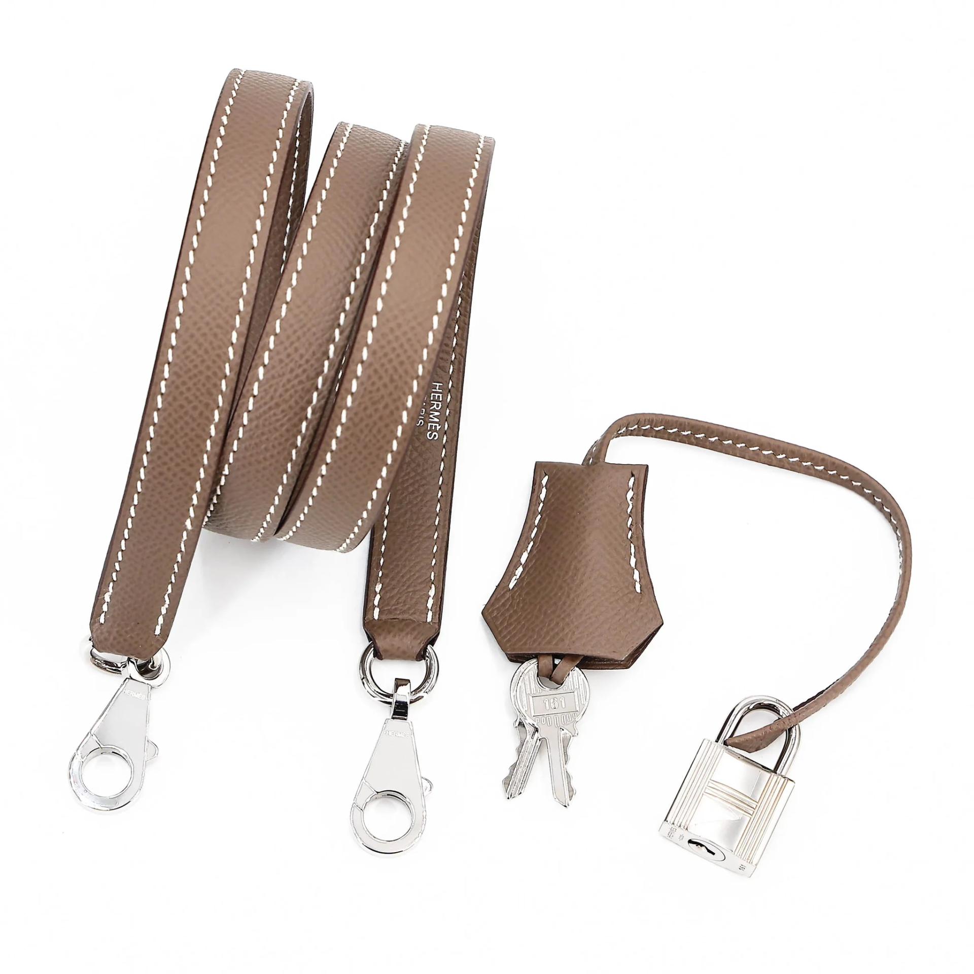 未使用保存品 HERMÈS 愛馬仕 Kelly 28 外縫 18 大象灰 Etoupe Epsom牛皮 銀扣 Y刻 2020年 - 21