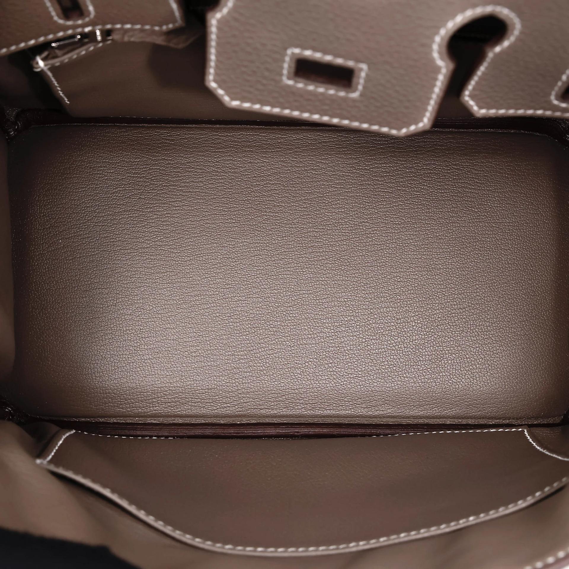 SA超美品 HERMÈS 愛馬仕 Birkin 25 18 大象灰 Etoupe Togo小牛皮 銀扣 Z刻 2021年 - 16