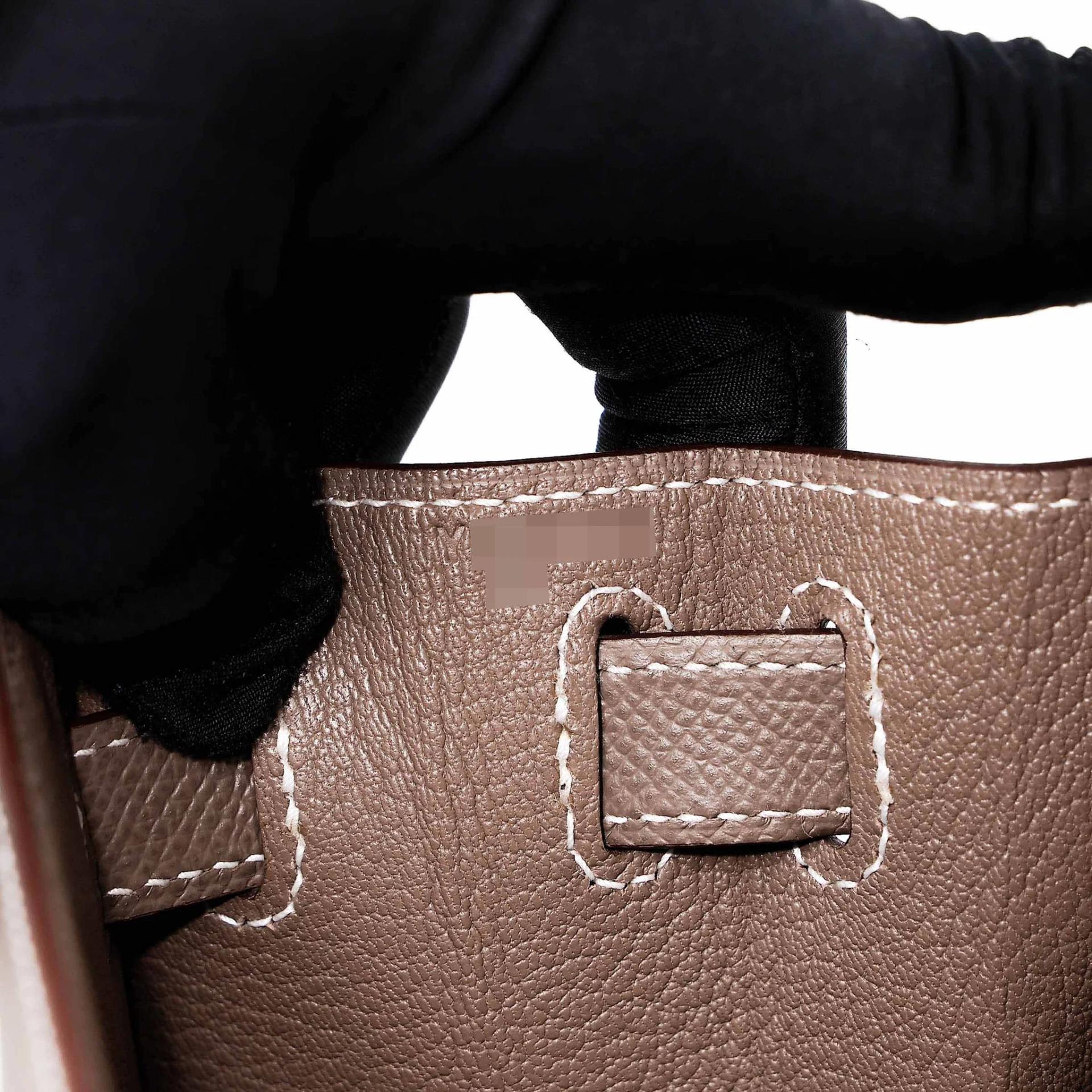 未使用保存品 HERMÈS 愛馬仕 Kelly 28 外縫 18 大象灰 Etoupe Epsom牛皮 銀扣 Y刻 2020年 - 17