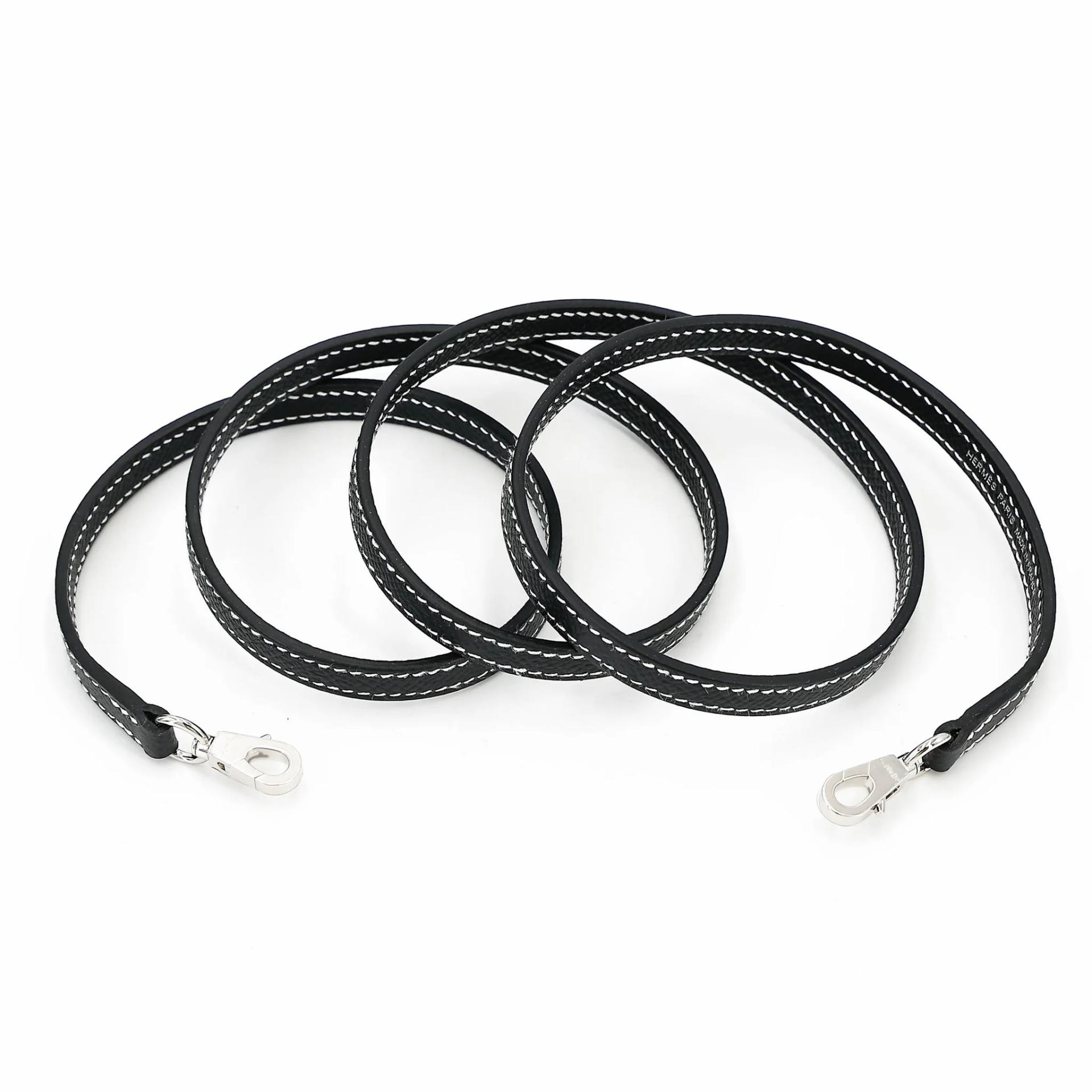 未使用保存品 HERMÈS 愛馬仕 馬蹄印定制 Mini Kelly 二代 HSS 89 黑色 Noir (Black) I2 奶油白 Nata Epsom牛皮 銀扣 W刻 2024年 - 18