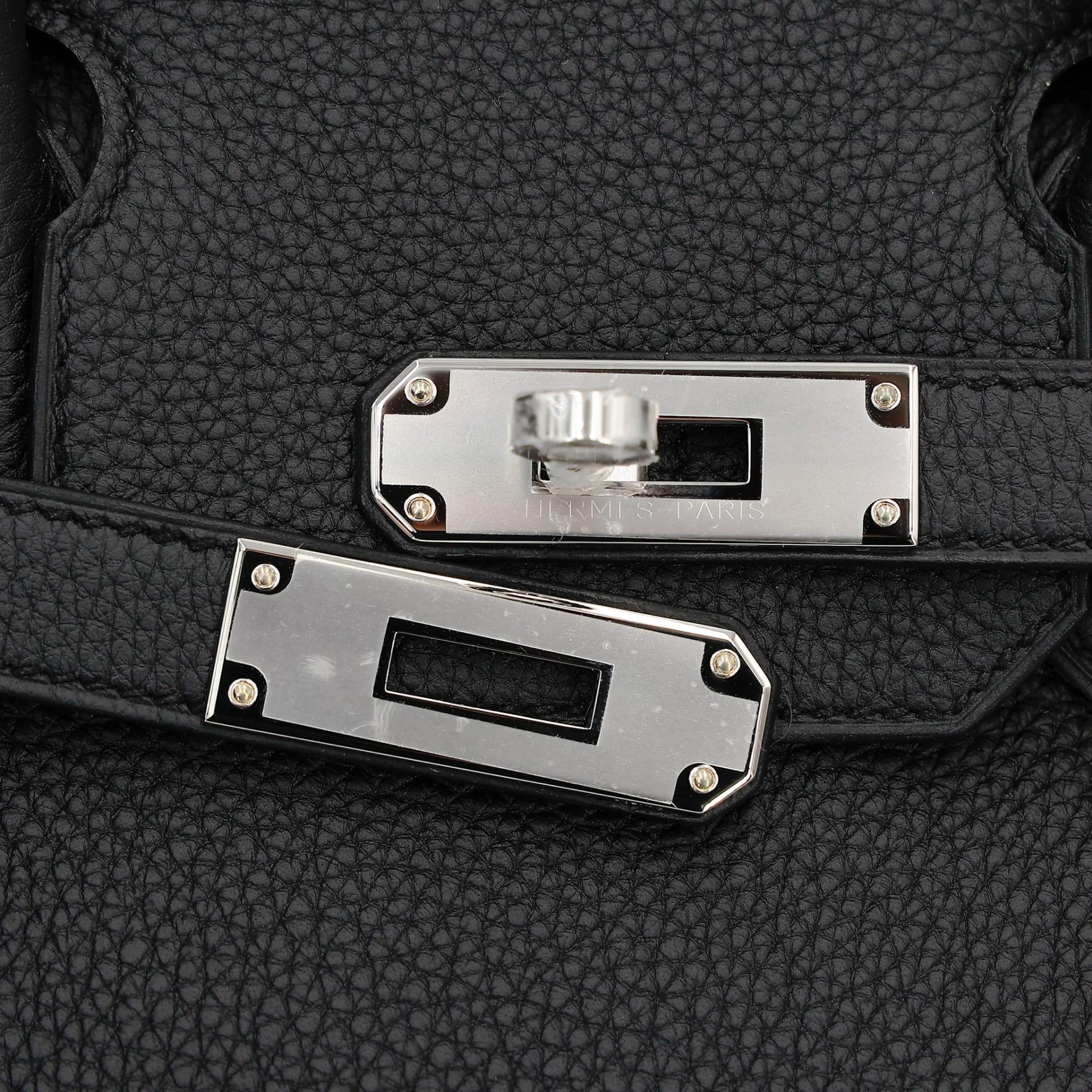 全新 HERMÈS 愛馬仕 Birkin 30 89 黑色 Noir (Black) Togo小牛皮 銀扣 G刻 2026年 - 8