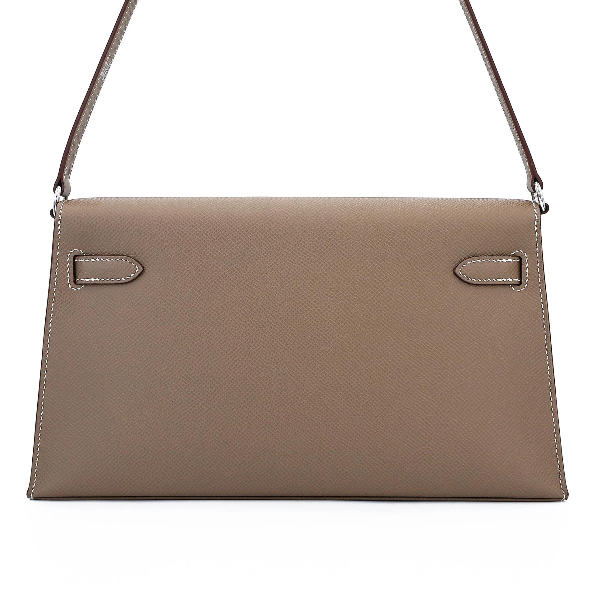 全新 HERMÈS 愛馬仕 Kelly Elan 18 大象灰 Etoupe Epsom牛皮 銀扣 G刻 2026年 - 2