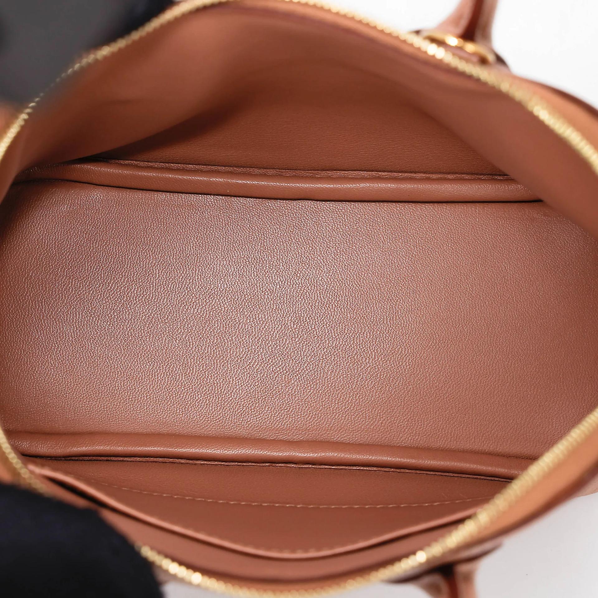 Unused ( Rank NS ) HERMÈS Mini Bolide 1923 Quebracho (2J) Chevre Gold hardware U (2022) - 13