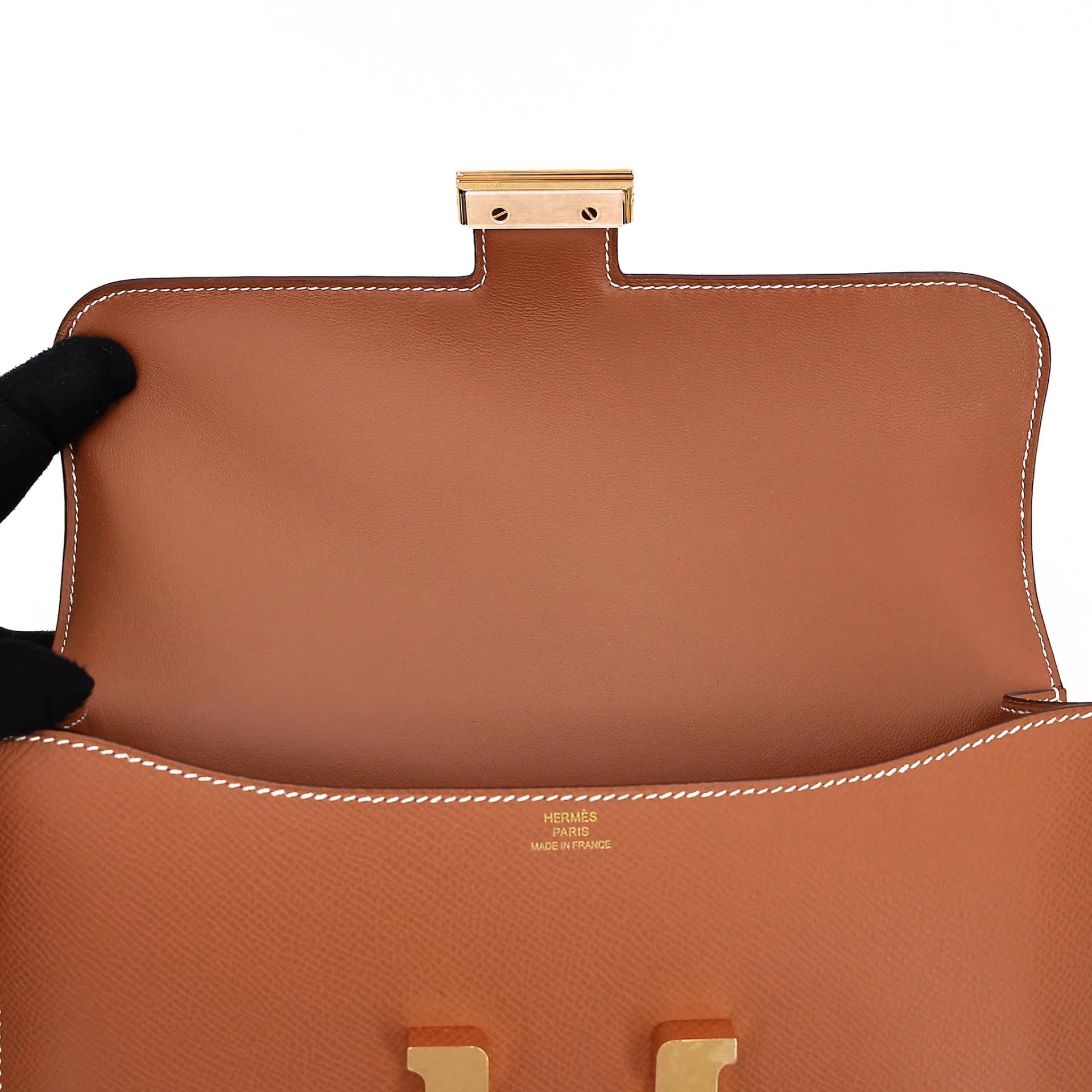Brand New ( Rank N ) HERMÈS Constance Elan 2024 Gold (37) Epsom Gold hardware G (2026) - 11