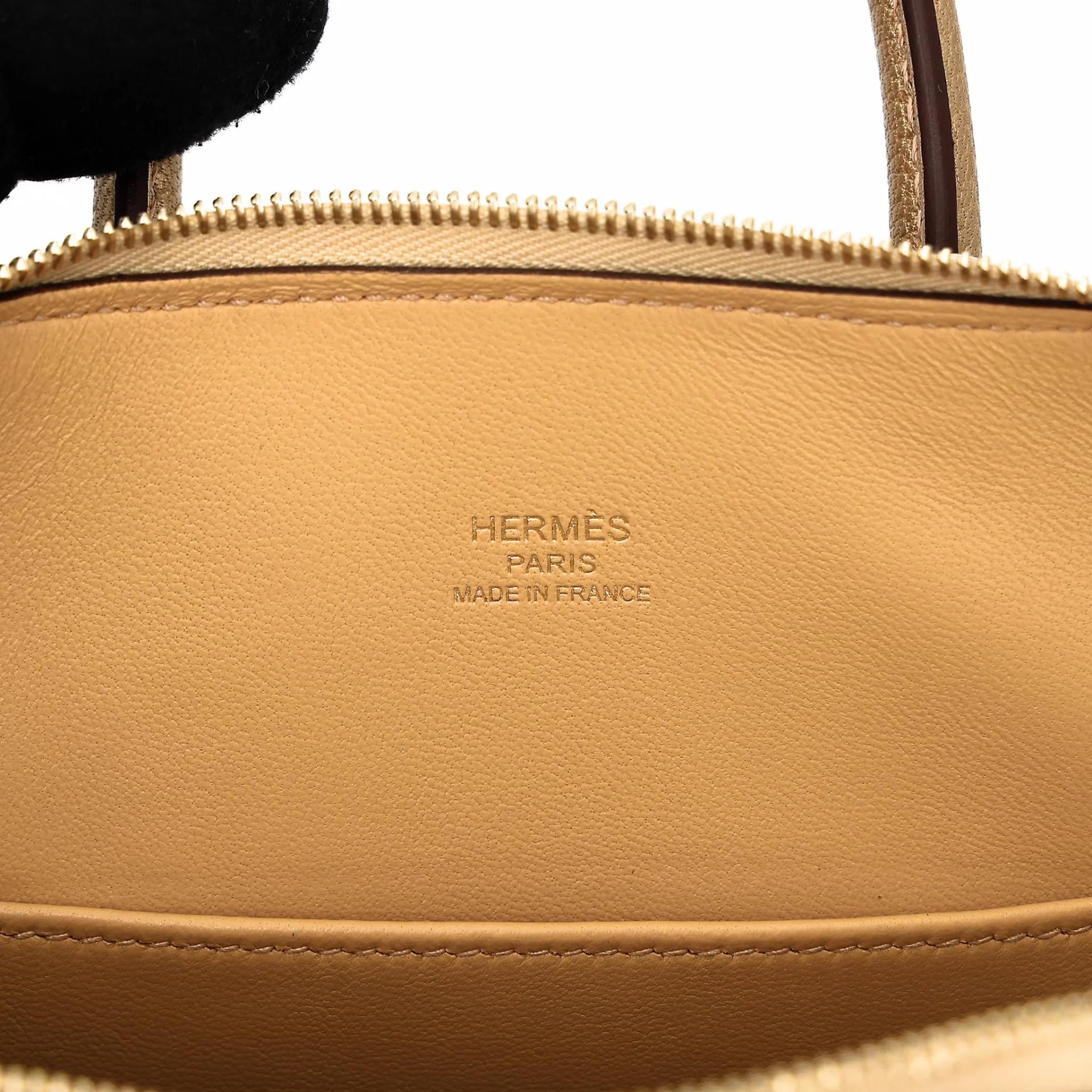 Brand New ( Rank N ) HERMÈS Mini Bolide 1923 Dore (Y9) Chevre Gold hardware G (2026) - 10