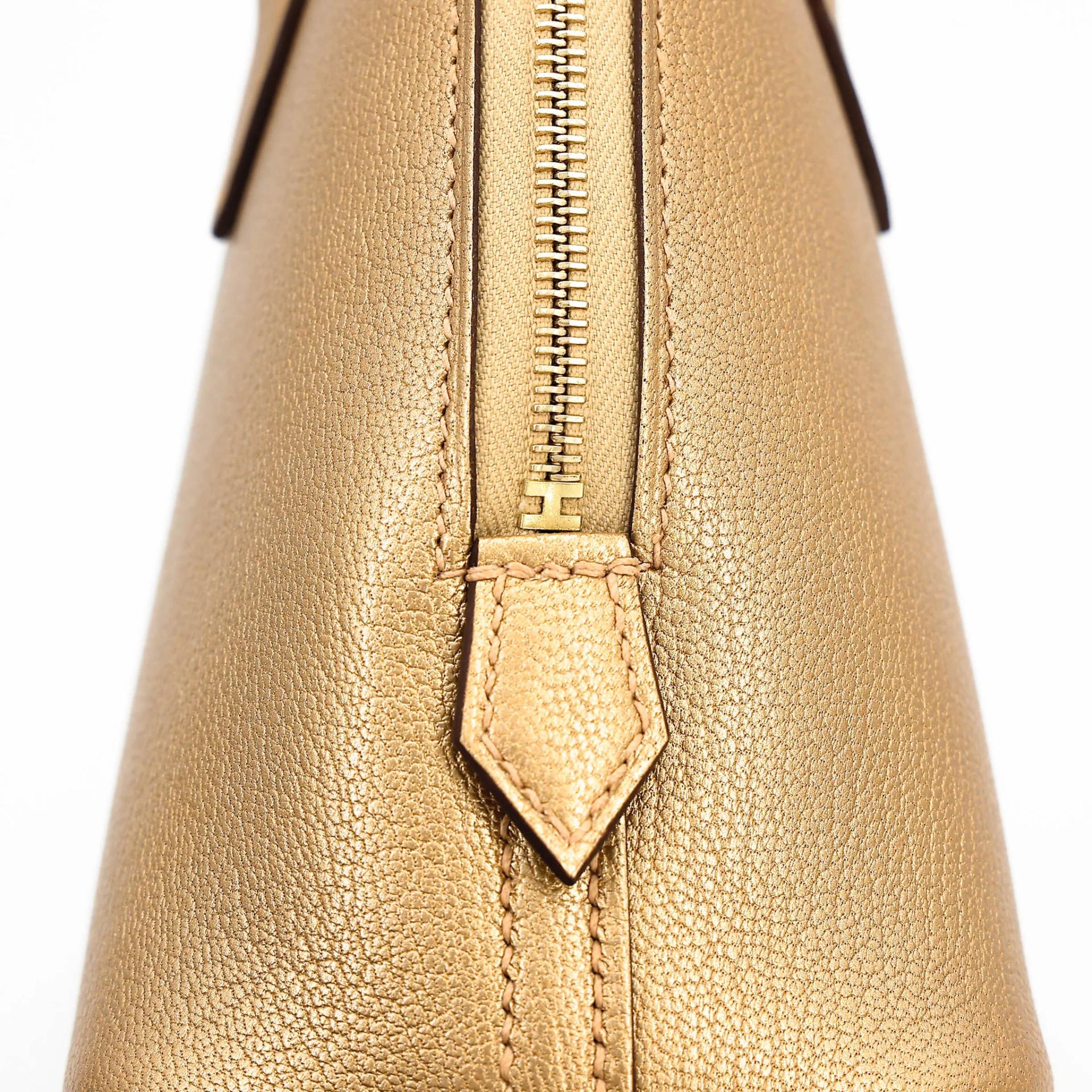 Brand New ( Rank N ) HERMÈS Mini Bolide 1923 Dore (Y9) Chevre Gold hardware G (2026) - 9