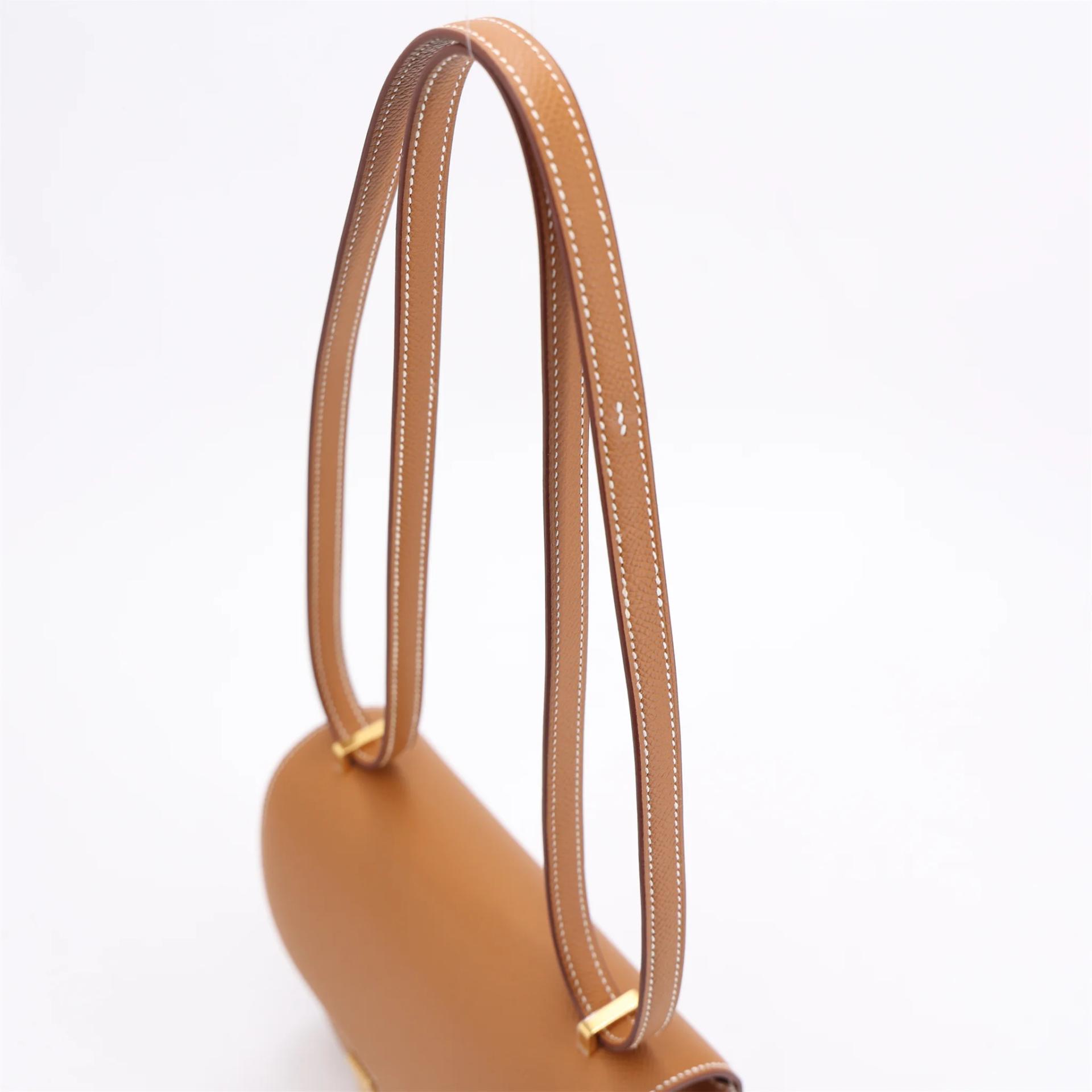 Brand New ( Rank N ) HERMÈS Constance Mini Gold (37) Epsom Gold hardware G (2026) - 3