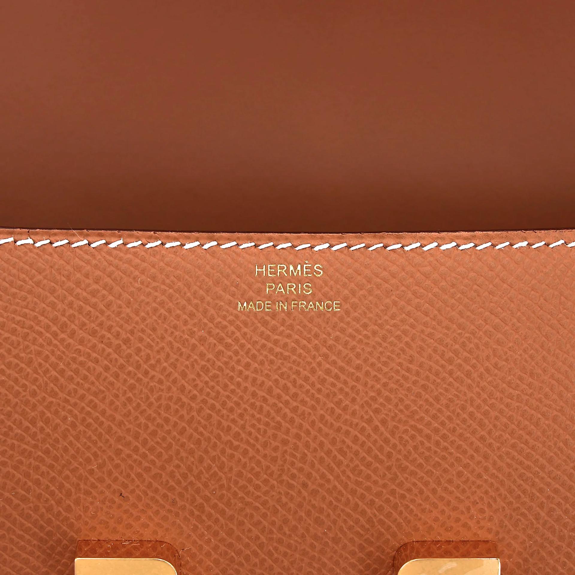 Brand New ( Rank N ) HERMÈS Constance Elan 2024 Gold (37) Epsom Gold hardware G (2026) - 12