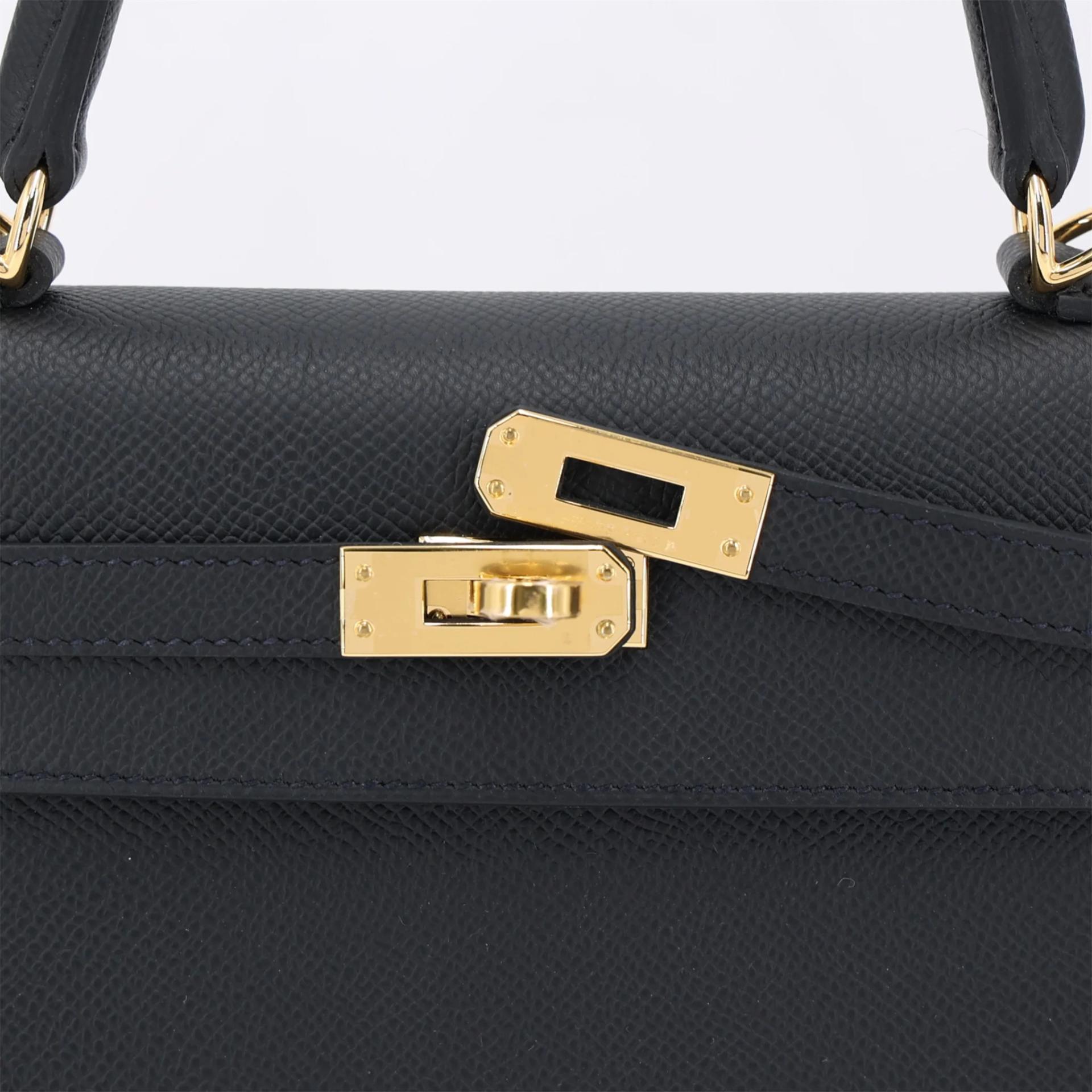 Brand New ( Rank N ) HERMÈS Kelly 25 Sellier Noir (89) Epsom Gold hardware G (2026) - 8