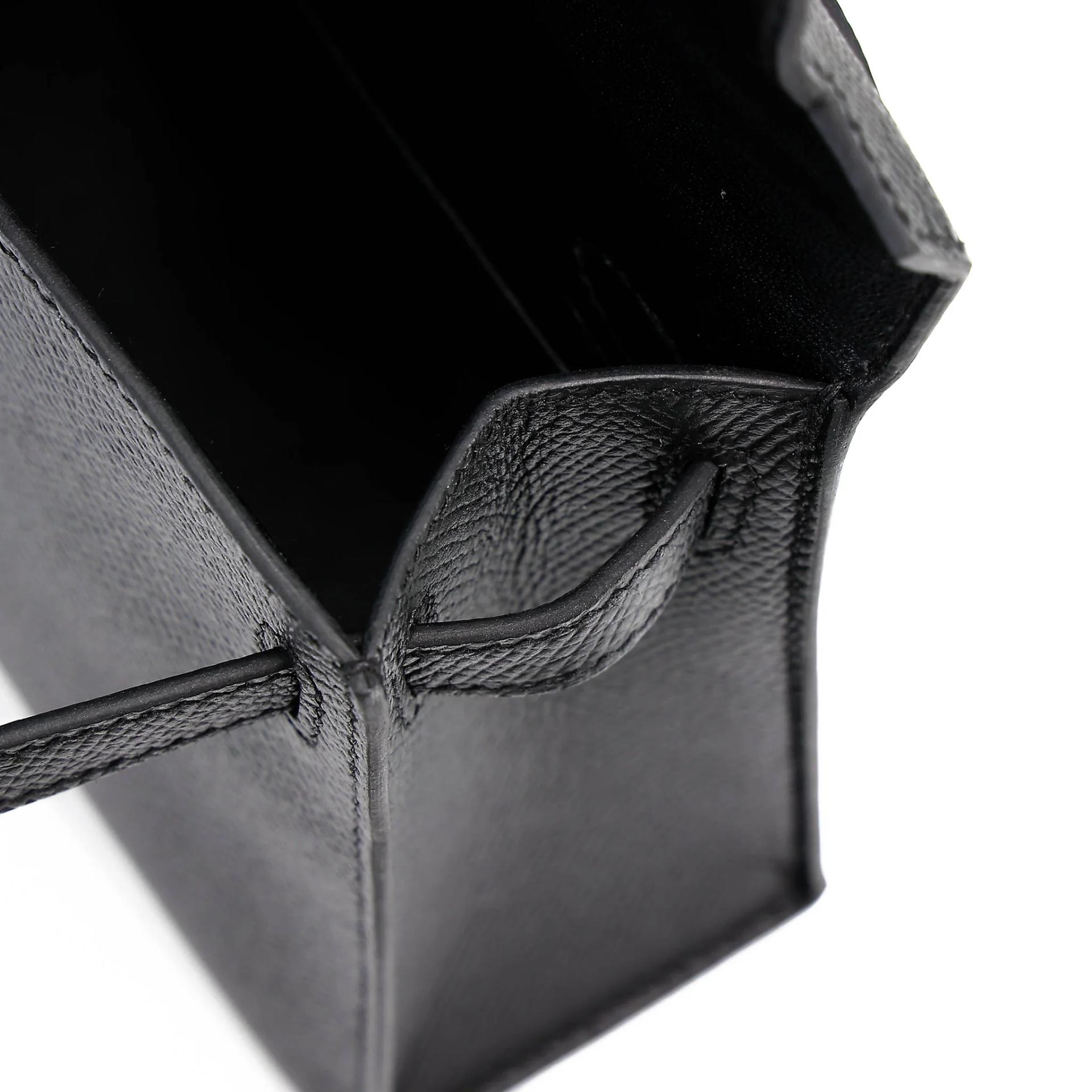 Excellent ( Rank SA ) HERMÈS Mini Kelly II Noir (89) Epsom Gold hardware W (2024) - 16