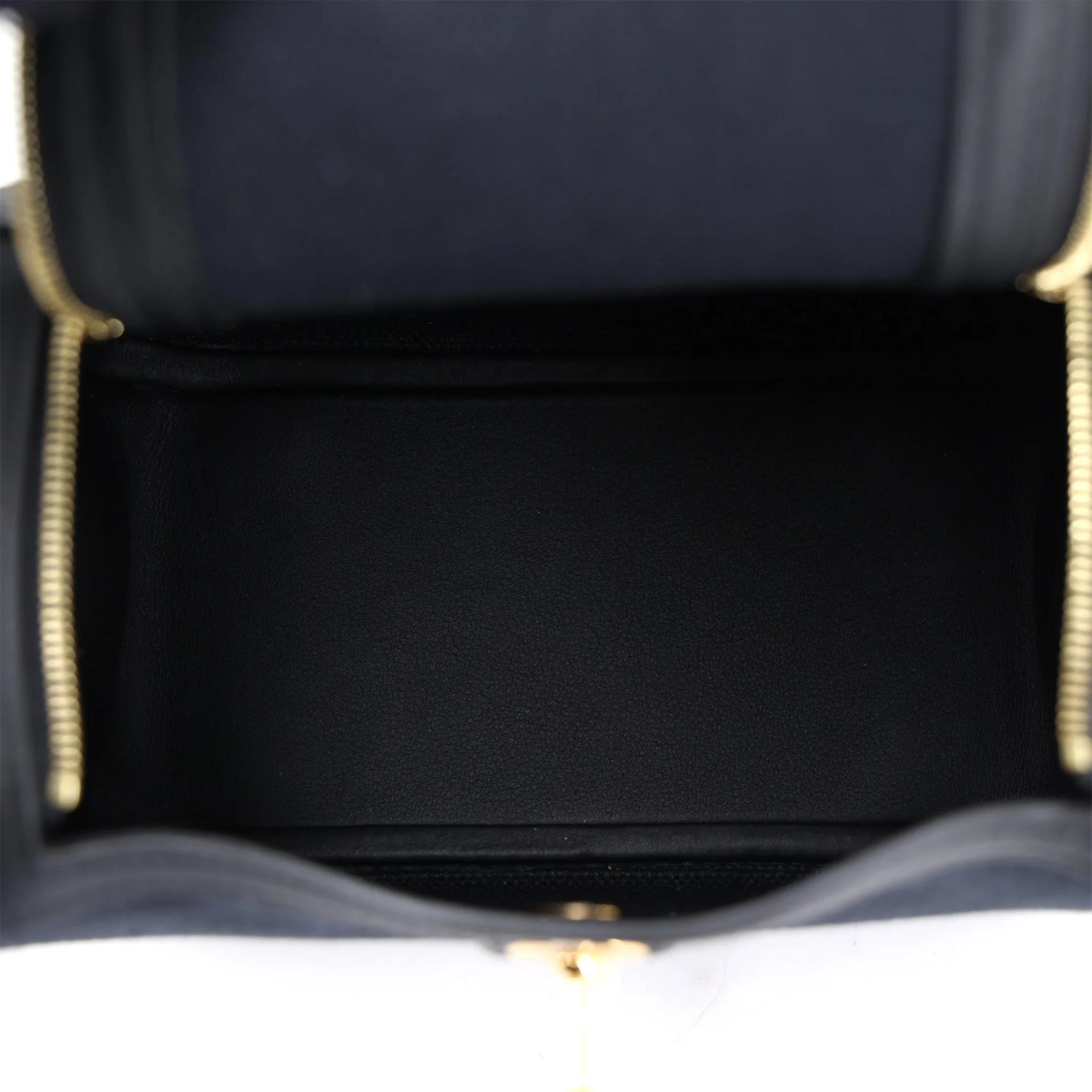 Brand New ( Rank N ) HERMÈS Mini Lindy II Noir (89) Toile H canvas Swift Gold hardware G (2026) - 11