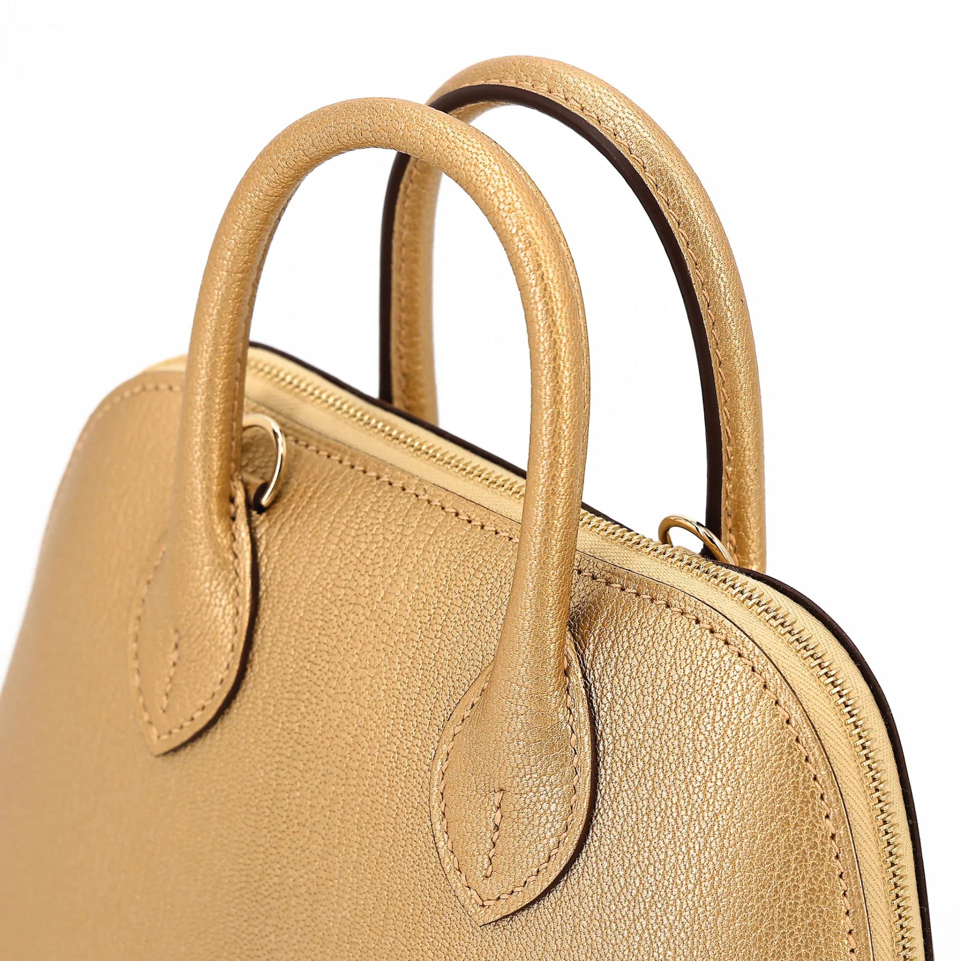 Brand New ( Rank N ) HERMÈS Mini Bolide 1923 Dore (Y9) Chevre Gold hardware G (2026) - 3