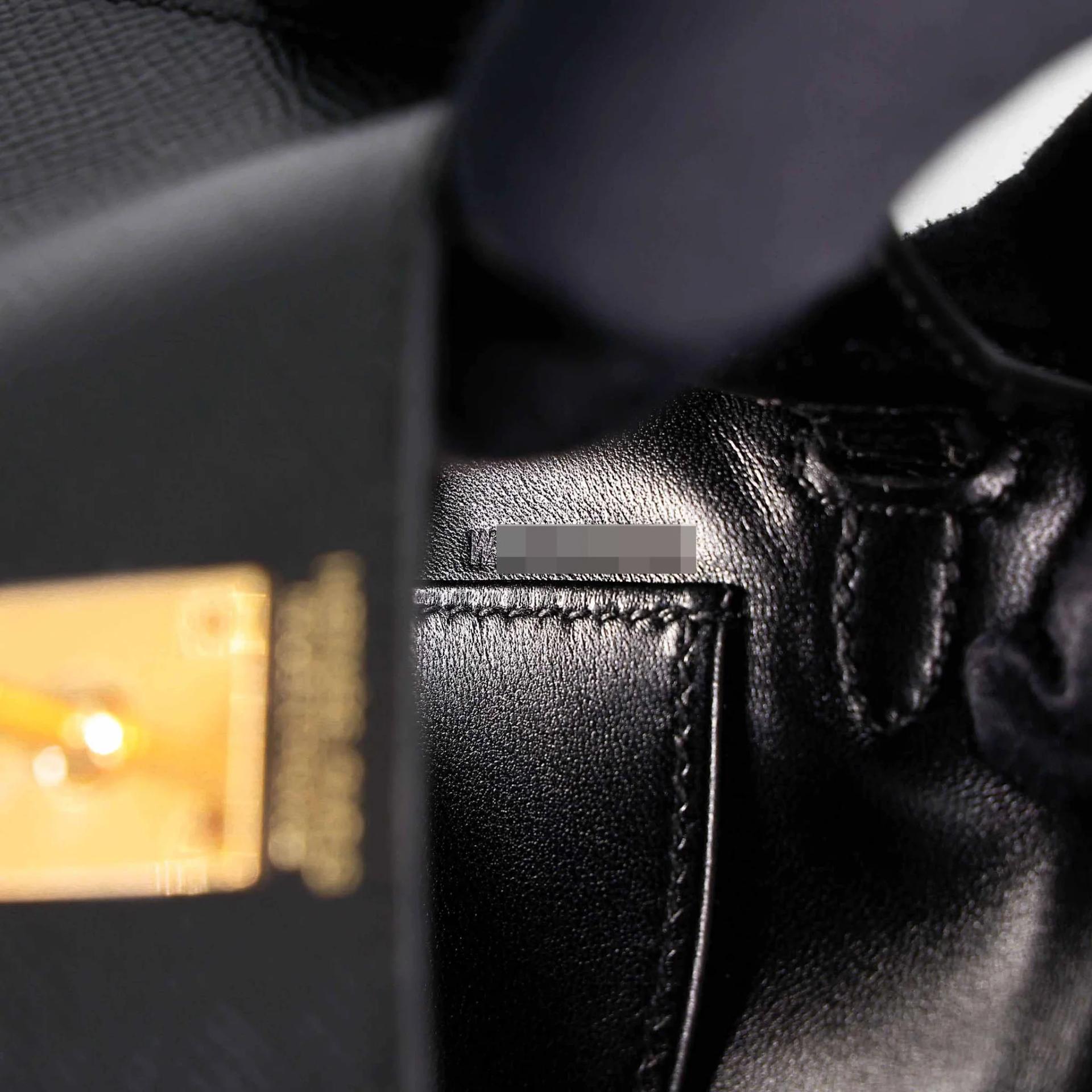 Excellent ( Rank SA ) HERMÈS Mini Kelly II Noir (89) Epsom Gold hardware W (2024) - 15