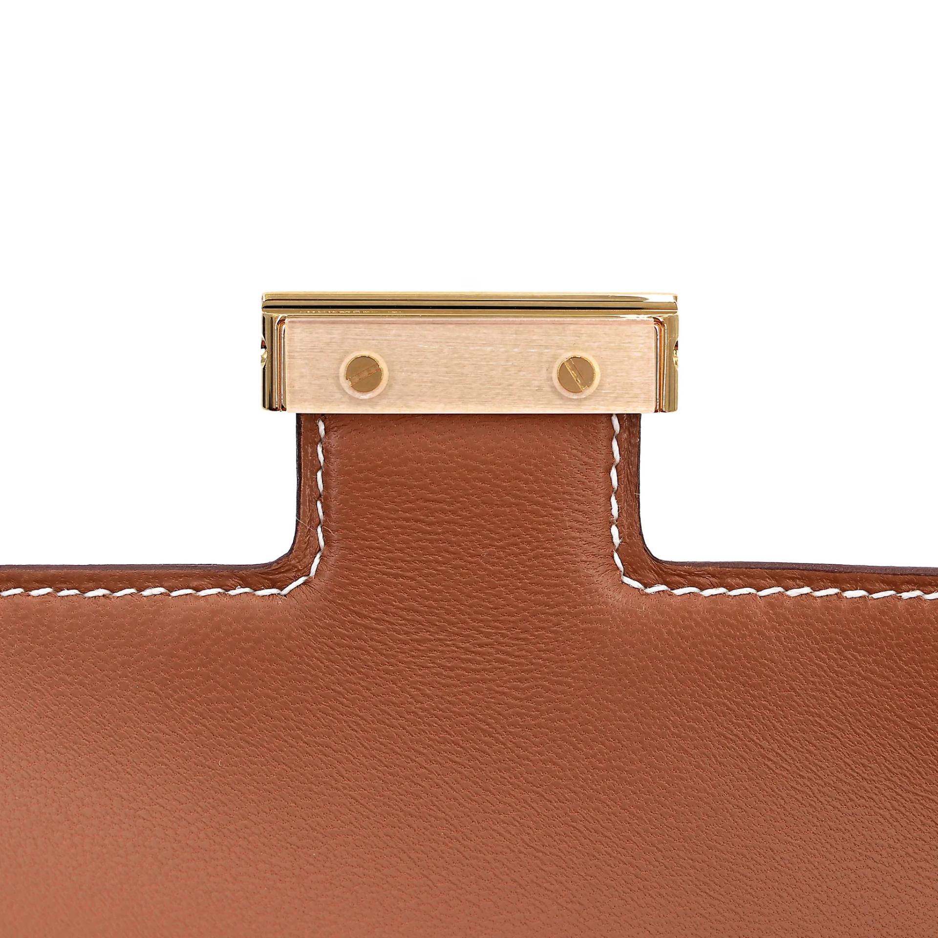 Brand New ( Rank N ) HERMÈS Constance Elan 2024 Gold (37) Epsom Gold hardware G (2026) - 10