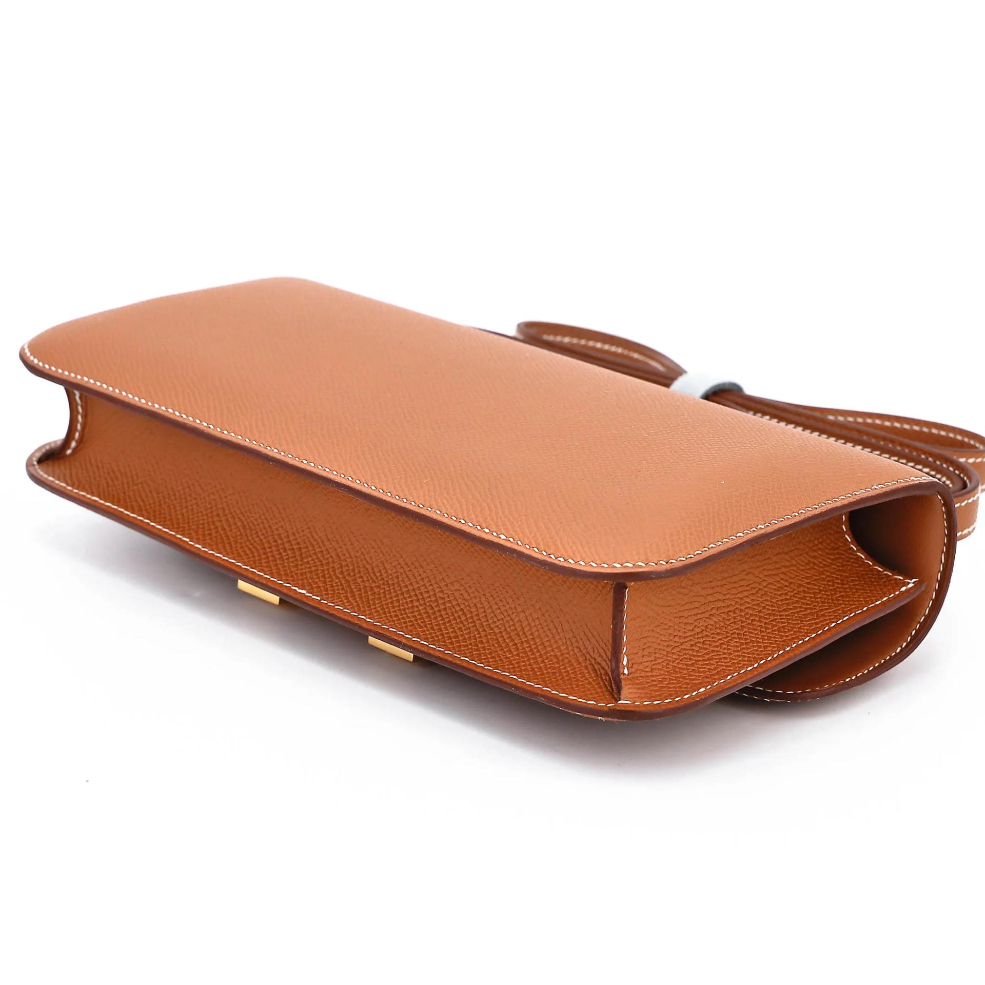 Brand New ( Rank N ) HERMÈS Constance Elan 2024 Gold (37) Epsom Gold hardware G (2026) - 6