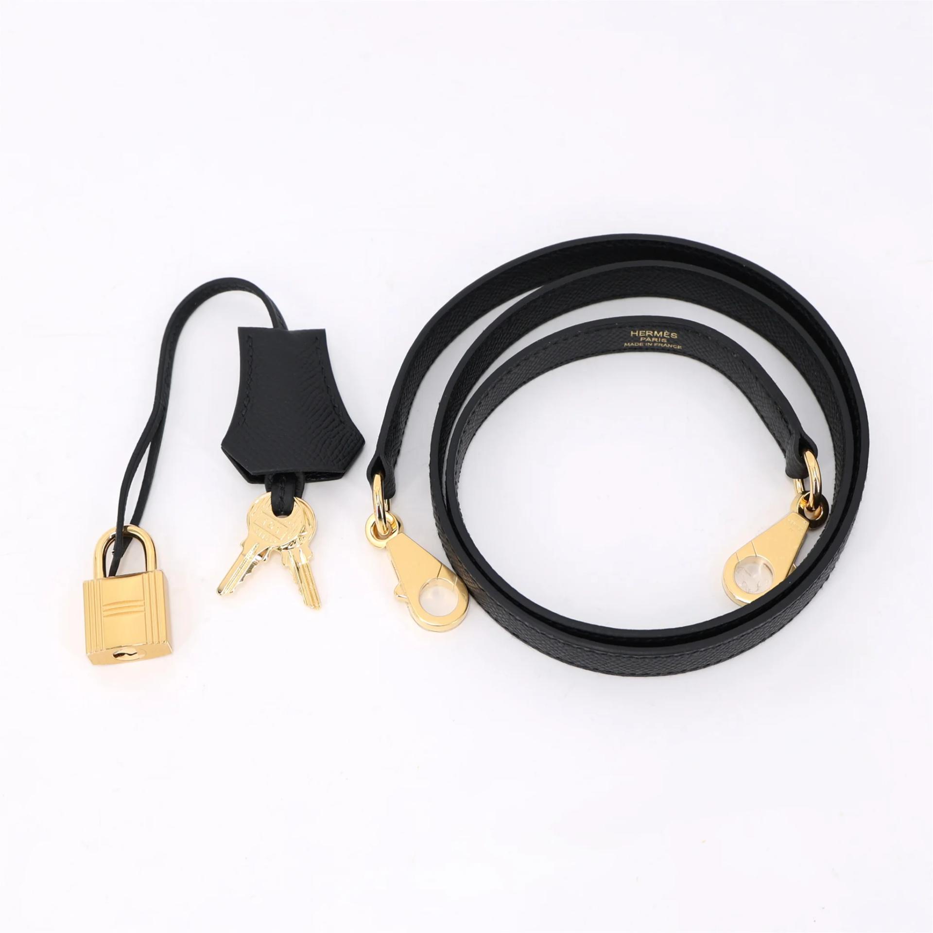 Brand New ( Rank N ) HERMÈS Kelly 25 Sellier Noir (89) Epsom Gold hardware G (2026) - 17