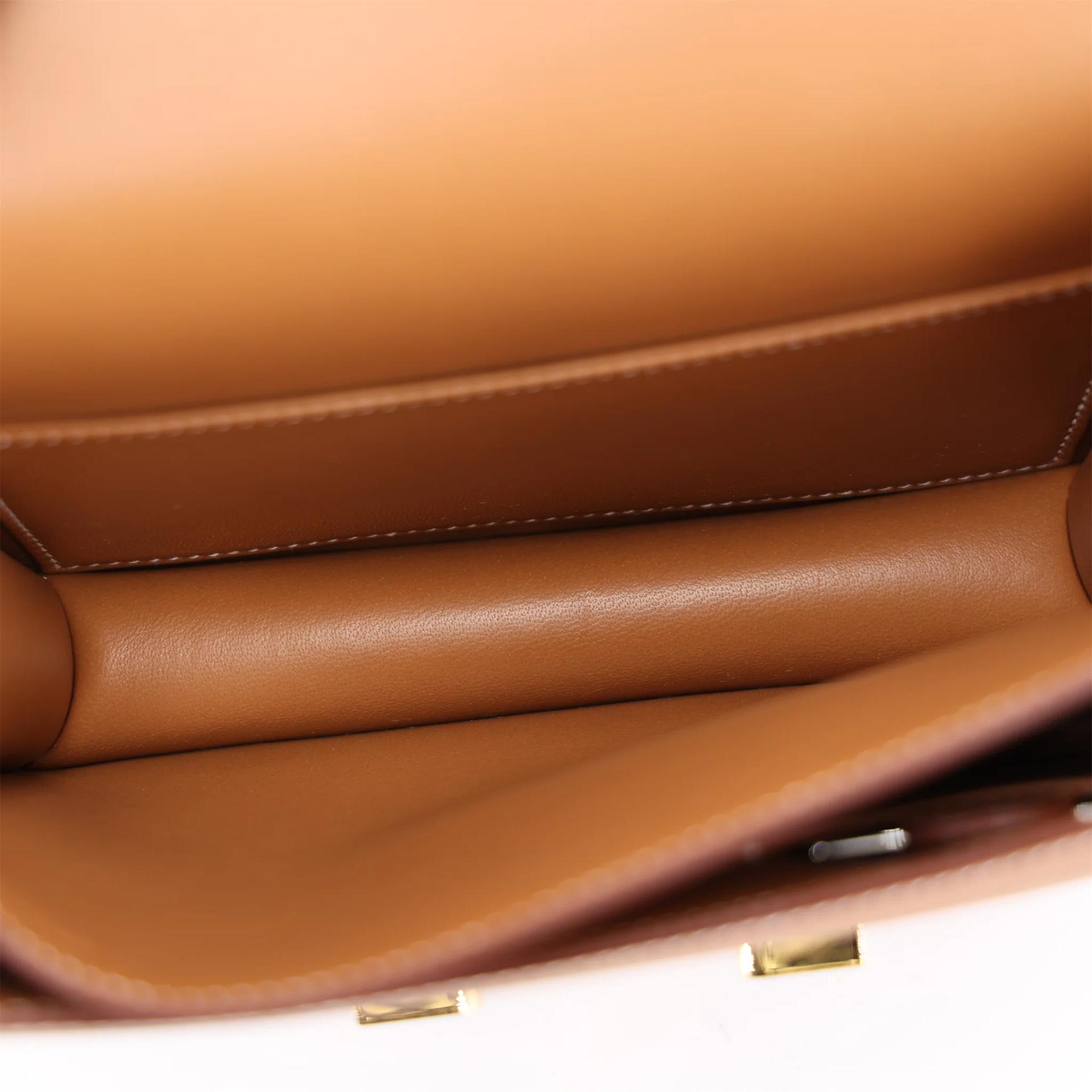 Brand New ( Rank N ) HERMÈS Constance Mini Gold (37) Epsom Gold hardware G (2026) - 12