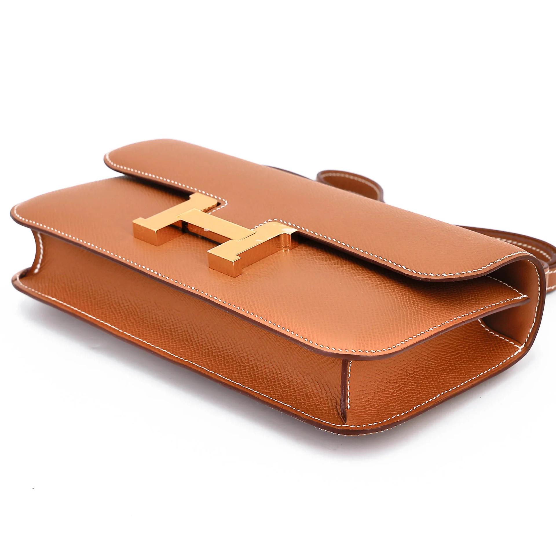 Brand New ( Rank N ) HERMÈS Constance Elan 2024 Gold (37) Epsom Gold hardware G (2026) - 4