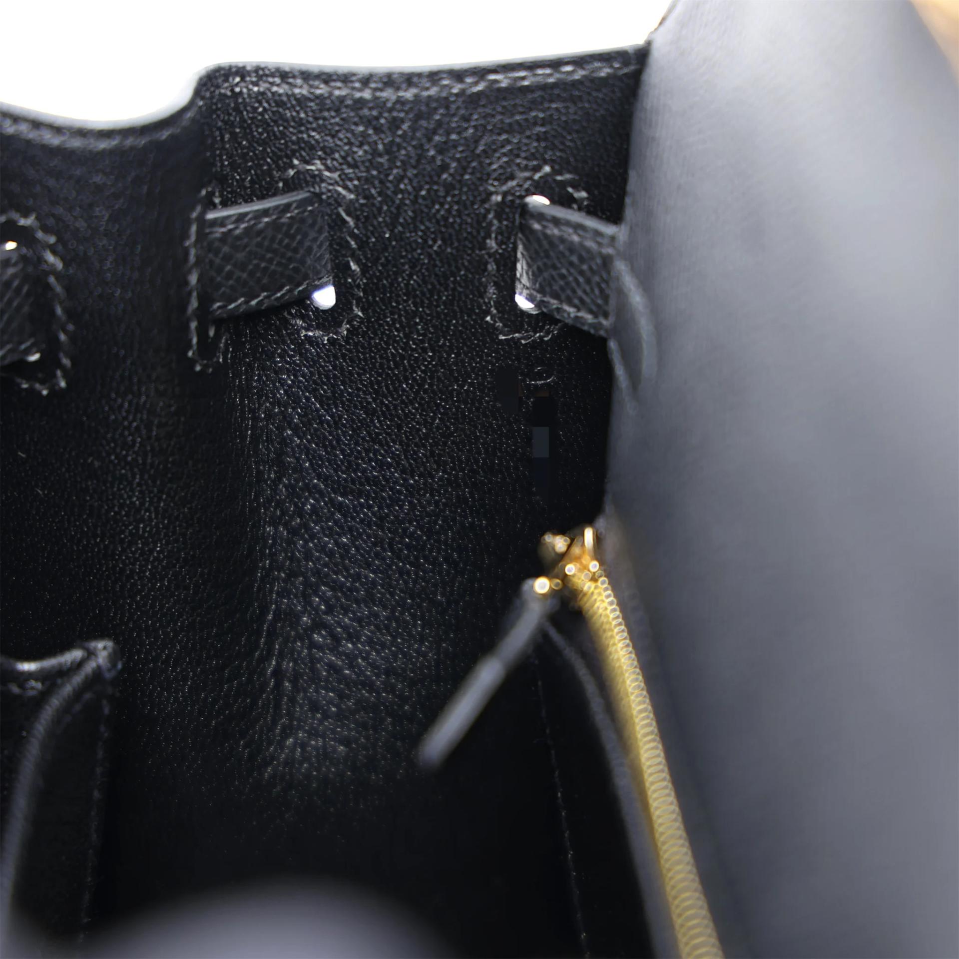 Brand New ( Rank N ) HERMÈS Kelly 25 Sellier Noir (89) Epsom Gold hardware G (2026) - 16