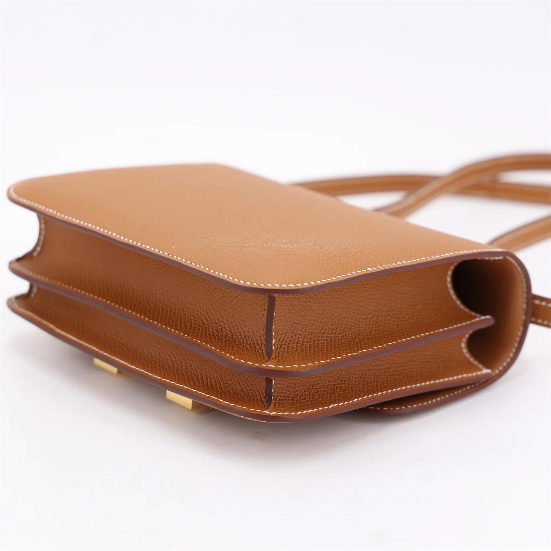 Brand New ( Rank N ) HERMÈS Constance Mini Gold (37) Epsom Gold hardware G (2026) - 7