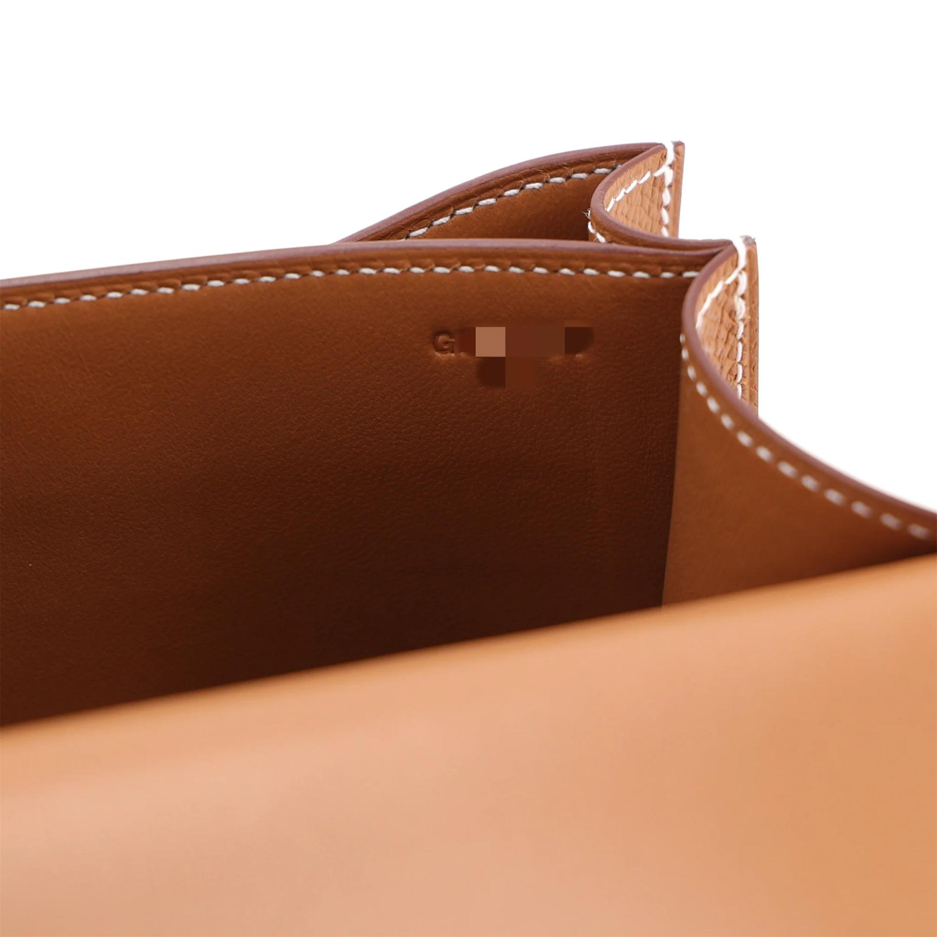 Brand New ( Rank N ) HERMÈS Constance Mini Gold (37) Epsom Gold hardware G (2026) - 17