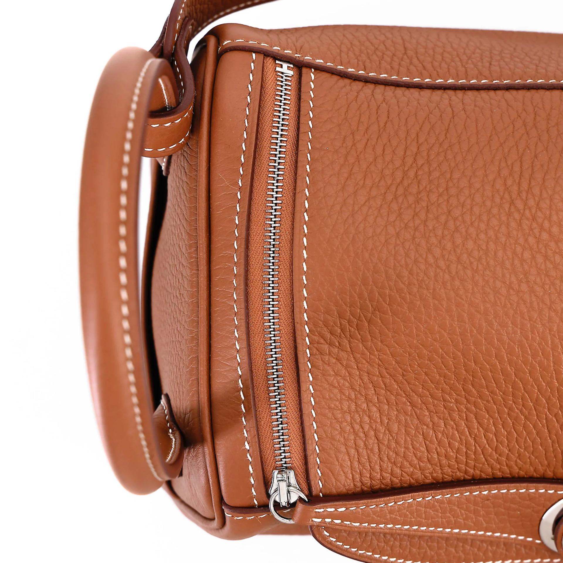 Unused ( Rank NS ) HERMÈS Lindy 26 Gold (37) Clemence Palladium hardware W (2024) - 9