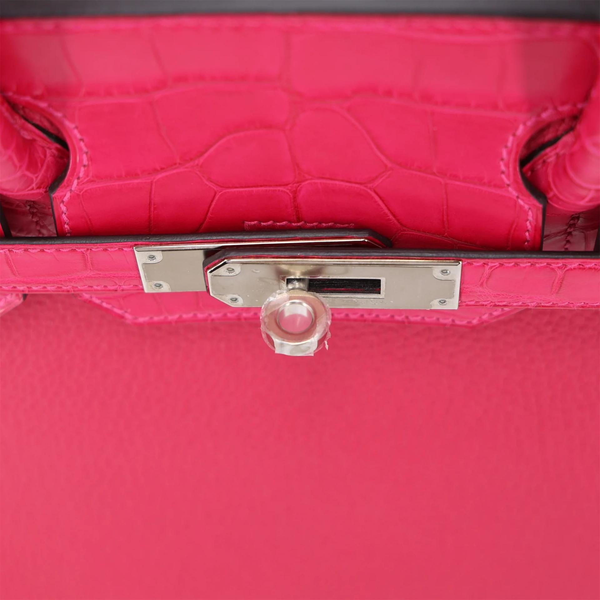 Excellent ( Rank SA ) HERMÈS Birkin 30 Touch Framboise (90) Togo Palladium hardware Z (2021) - 9