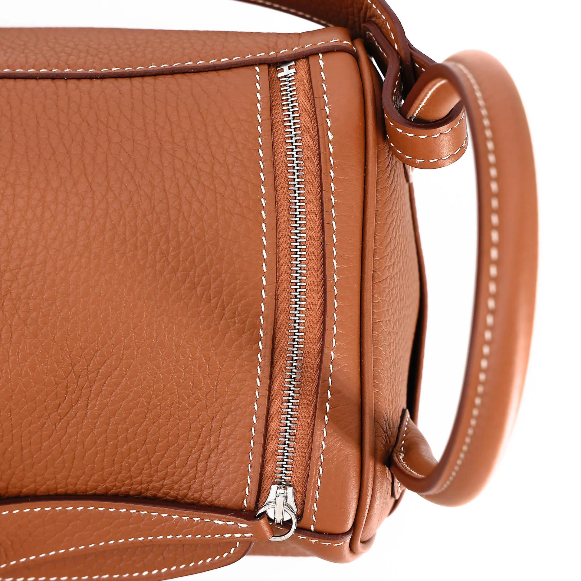 Unused ( Rank NS ) HERMÈS Lindy 26 Gold (37) Clemence Palladium hardware W (2024) - 8